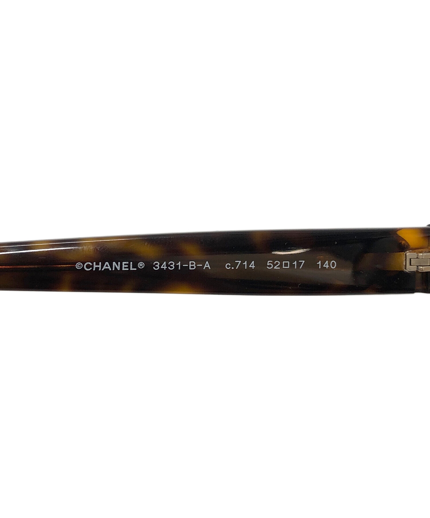中古・古着通販】CHANEL (シャネル) 伊達眼鏡 ブラウン サイズ:不明