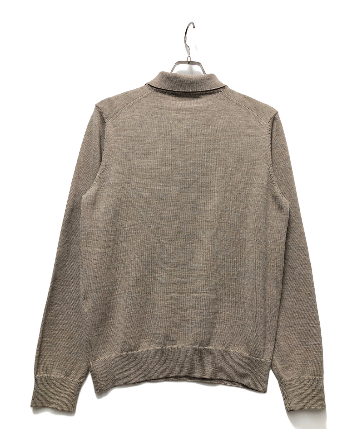 MAISON KITSUNE ニットポロシャツ MAISON KITSUNE メゾンキツネ ニット 長袖ポロシャツ FOX HEAD