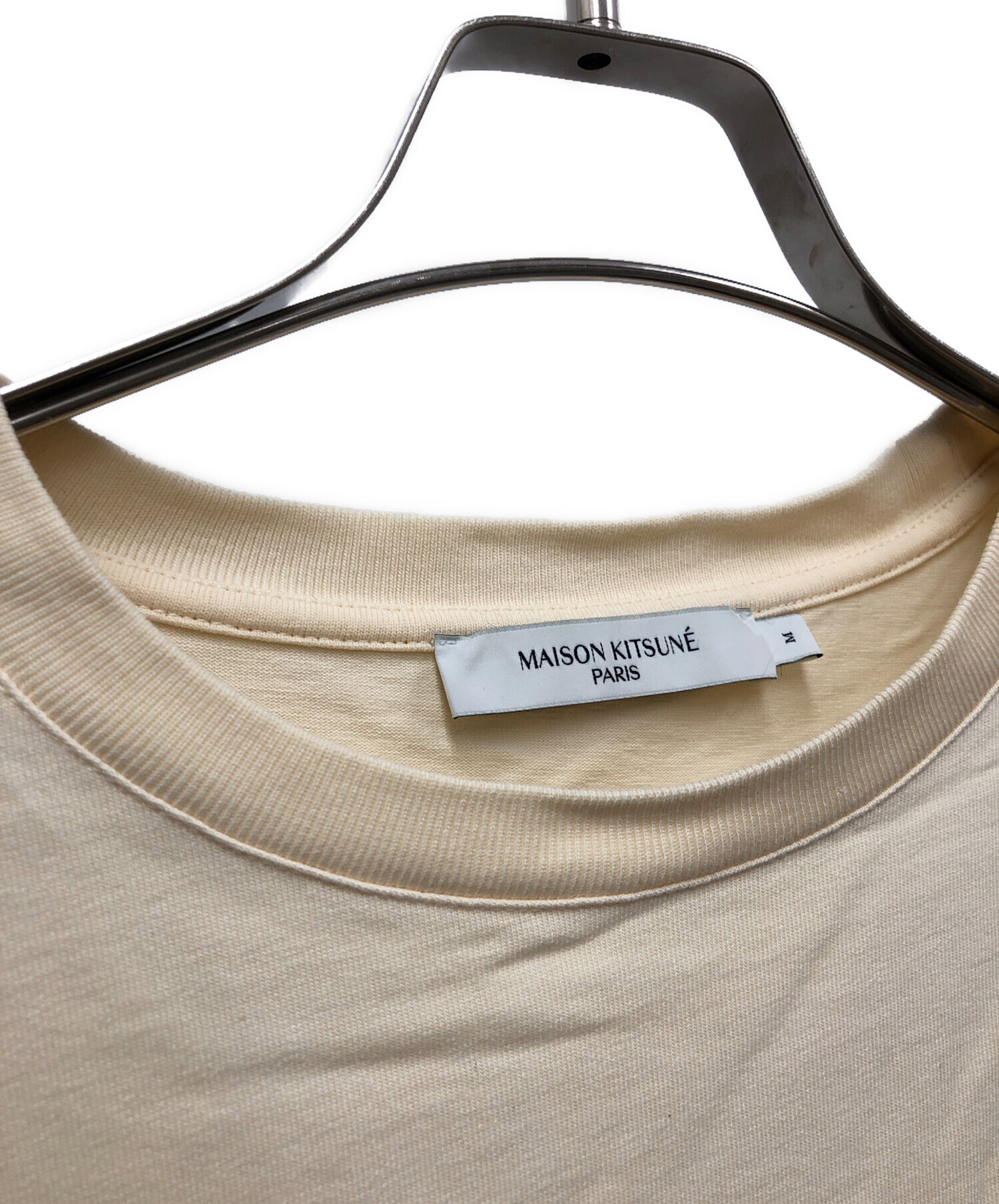 中古・古着通販】MAISON KITSUNE (メゾンキツネ) 半袖Tシャツ ベージュ 