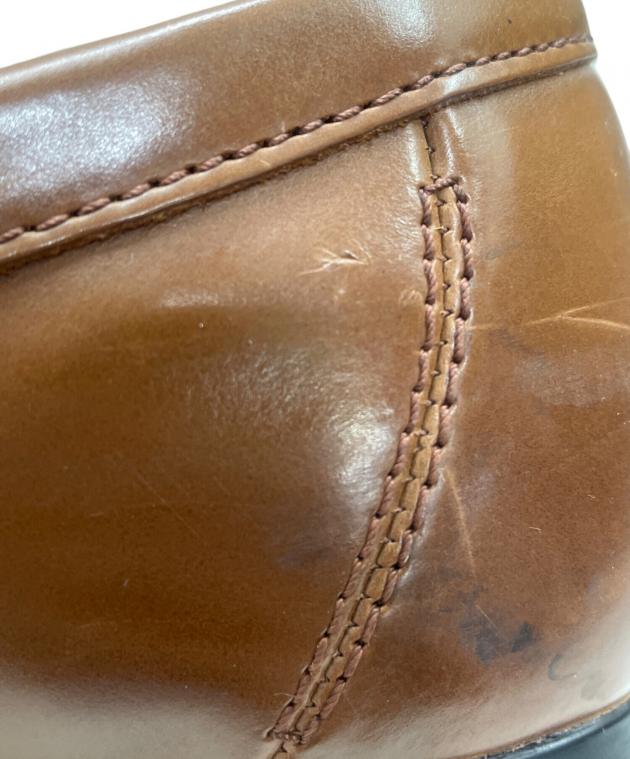 未使用級【REGAL】 ブラウン レザースリッポン25.5㎝　美品　本革 中古・古着通販】REGAL (リーガル) レザースリッポン ブラウン サイズ