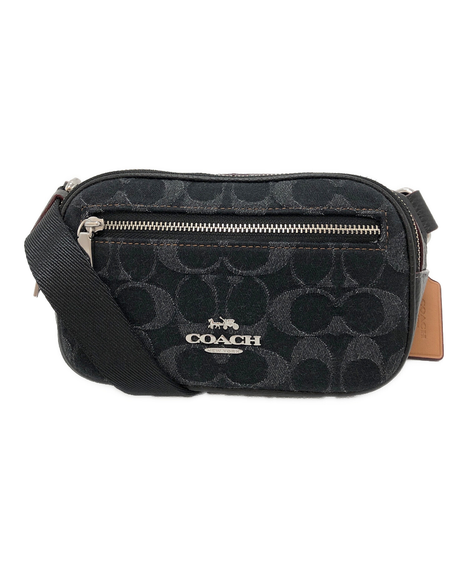 中古・古着通販】COACH (コーチ) シグネチャーデニム ボディバッグ 