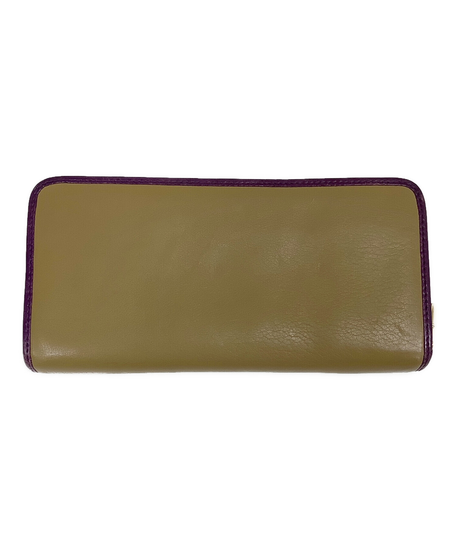 中古・古着通販】LOEWE (ロエベ) ラウンドファスナー長財布 パープル 