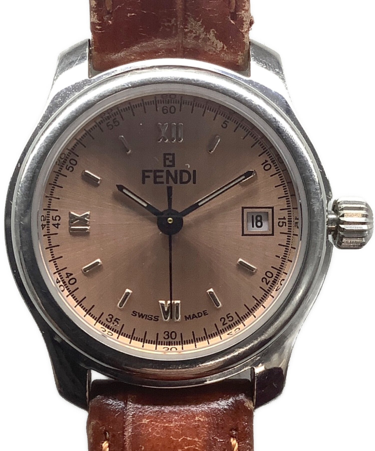 中古・古着通販】FENDI (フェンディ) 腕時計 ベージュ｜ブランド・古着