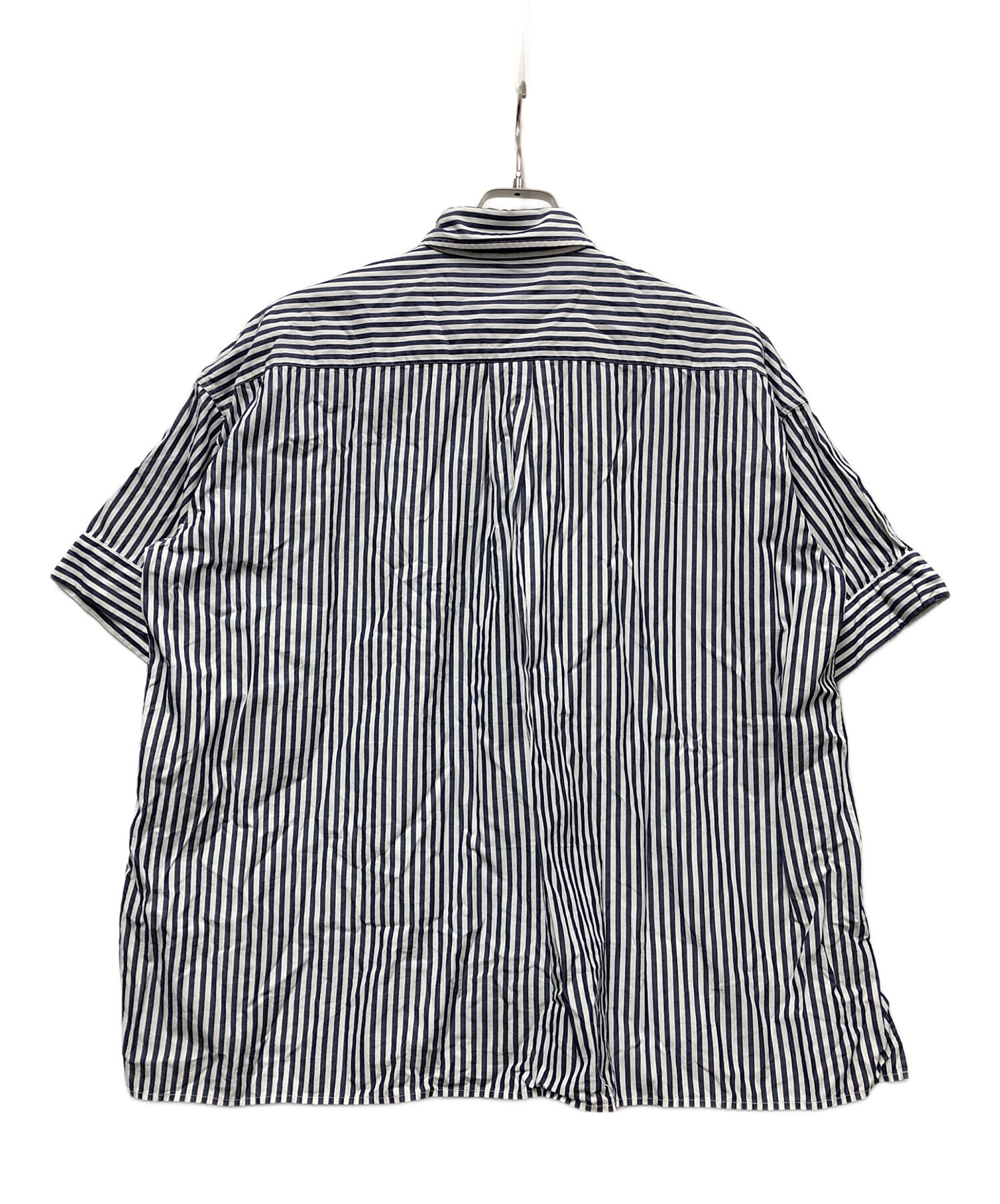 中古・古着通販】DANTON (ダントン) 半袖シャツ ブルー×ホワイト 