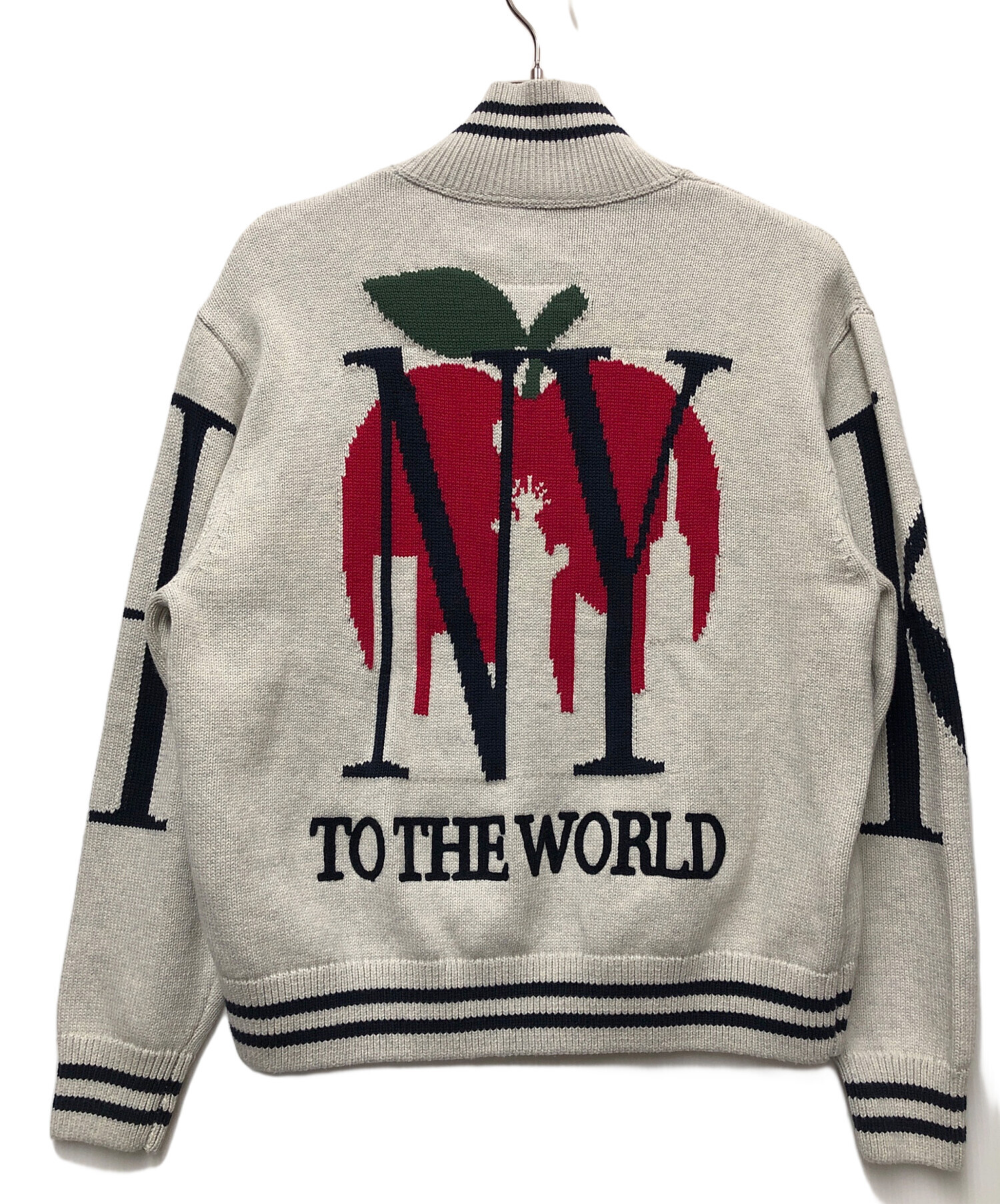 中古・古着通販】KITH (キス) ジップニット グレー×ネイビー サイズ:S