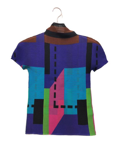 ISSEY MIYAKE me 幾何学模様 半袖トップス 中古・古着通販】me ISSEY MIYAKE (ミーイッセイ ミヤケ) 半袖