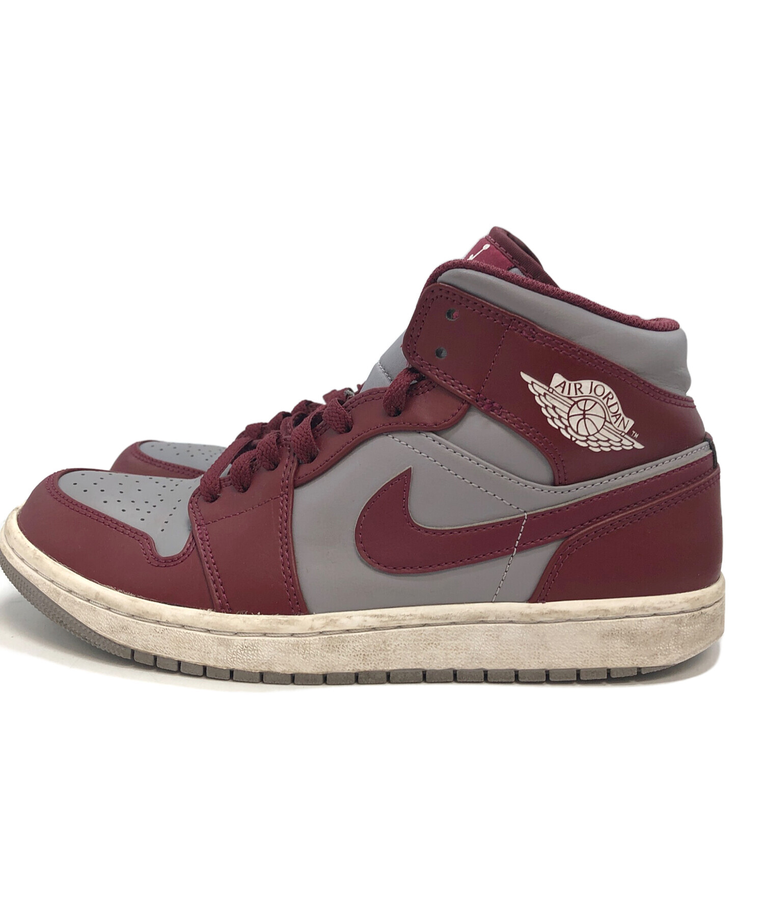 中古・古着通販】NIKE (ナイキ) エアジョーダン1 ミッド レッド サイズ 