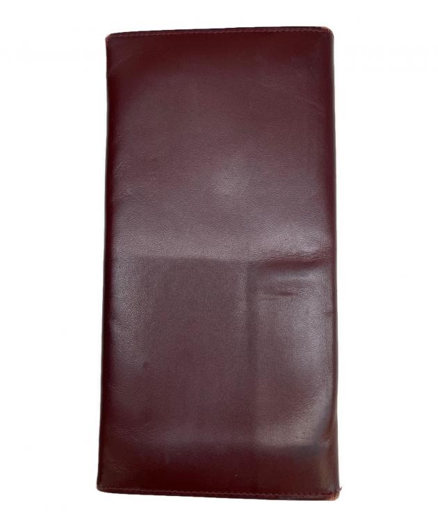 中古・古着通販】Cartier (カルティエ) 二つ折り長財布 ボルドー