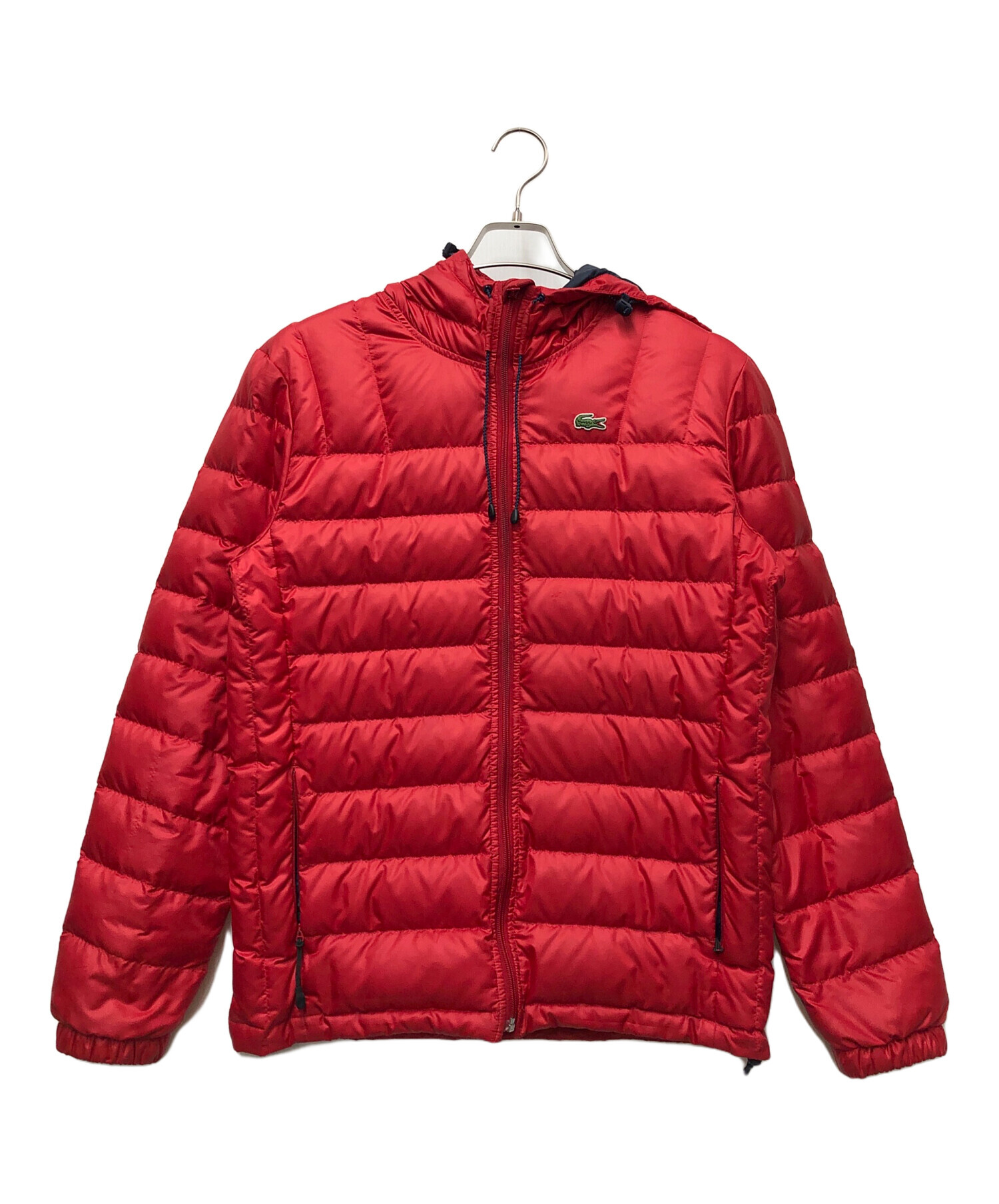 中古・古着通販】LACOSTE (ラコステ) ダウンジャケット レッド サイズ 