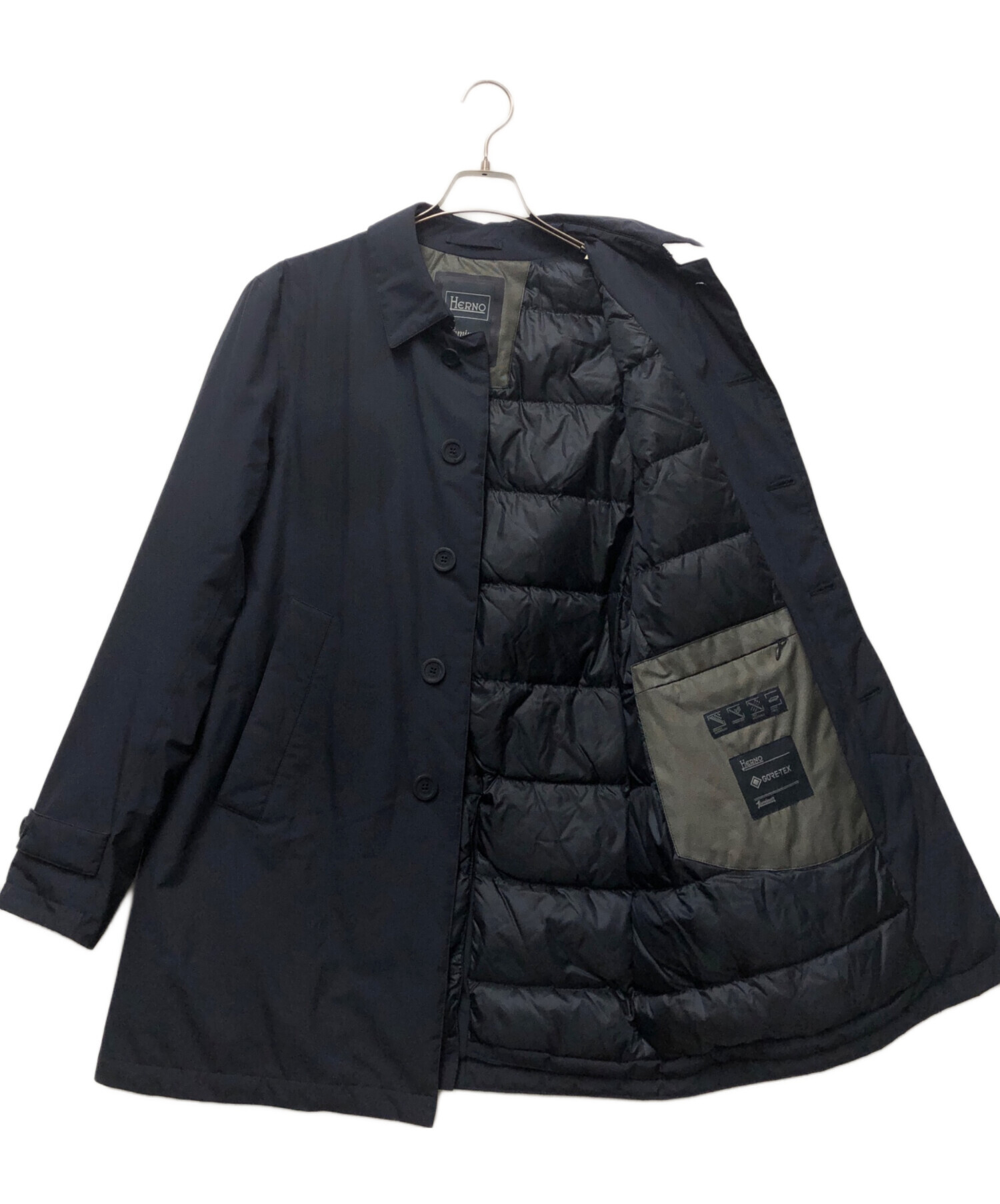 中古・古着通販】HERNO (ヘルノ) ダウンコート ネイビー サイズ:48 