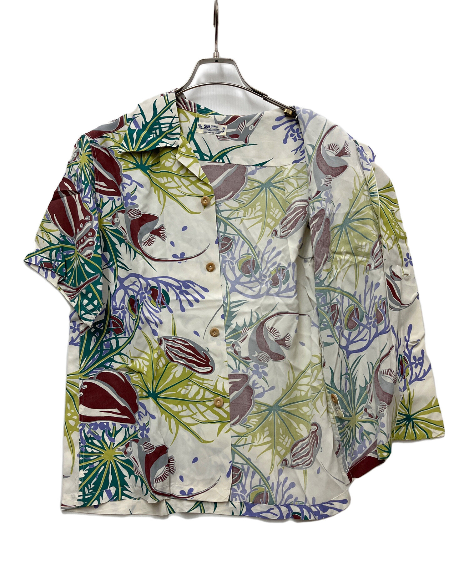 中古・古着通販】Sun Surf (サンサーフ) アロハシャツ グリーン サイズ