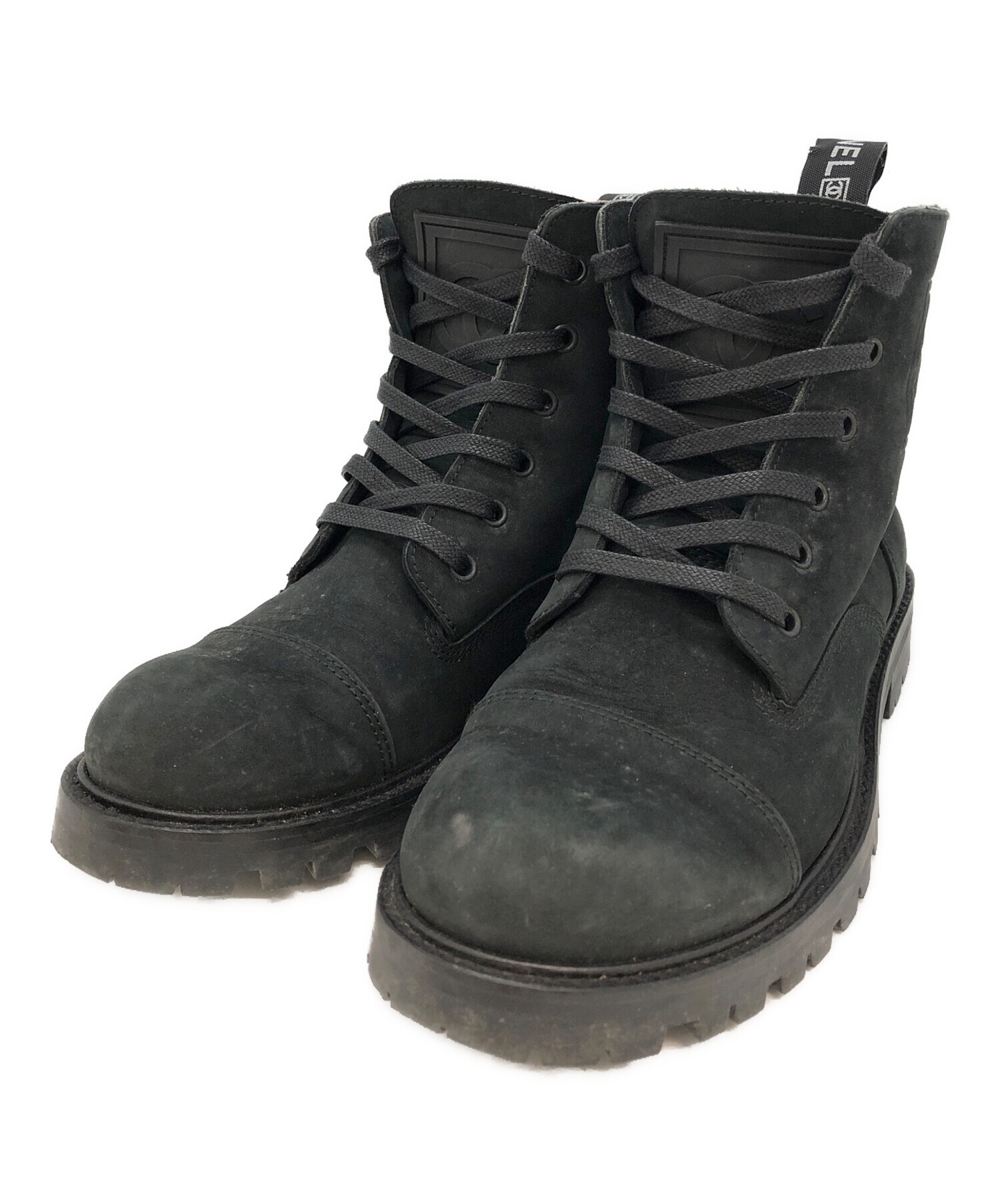 中古・古着通販】CHANEL (シャネル) レースアップワークブーツ 