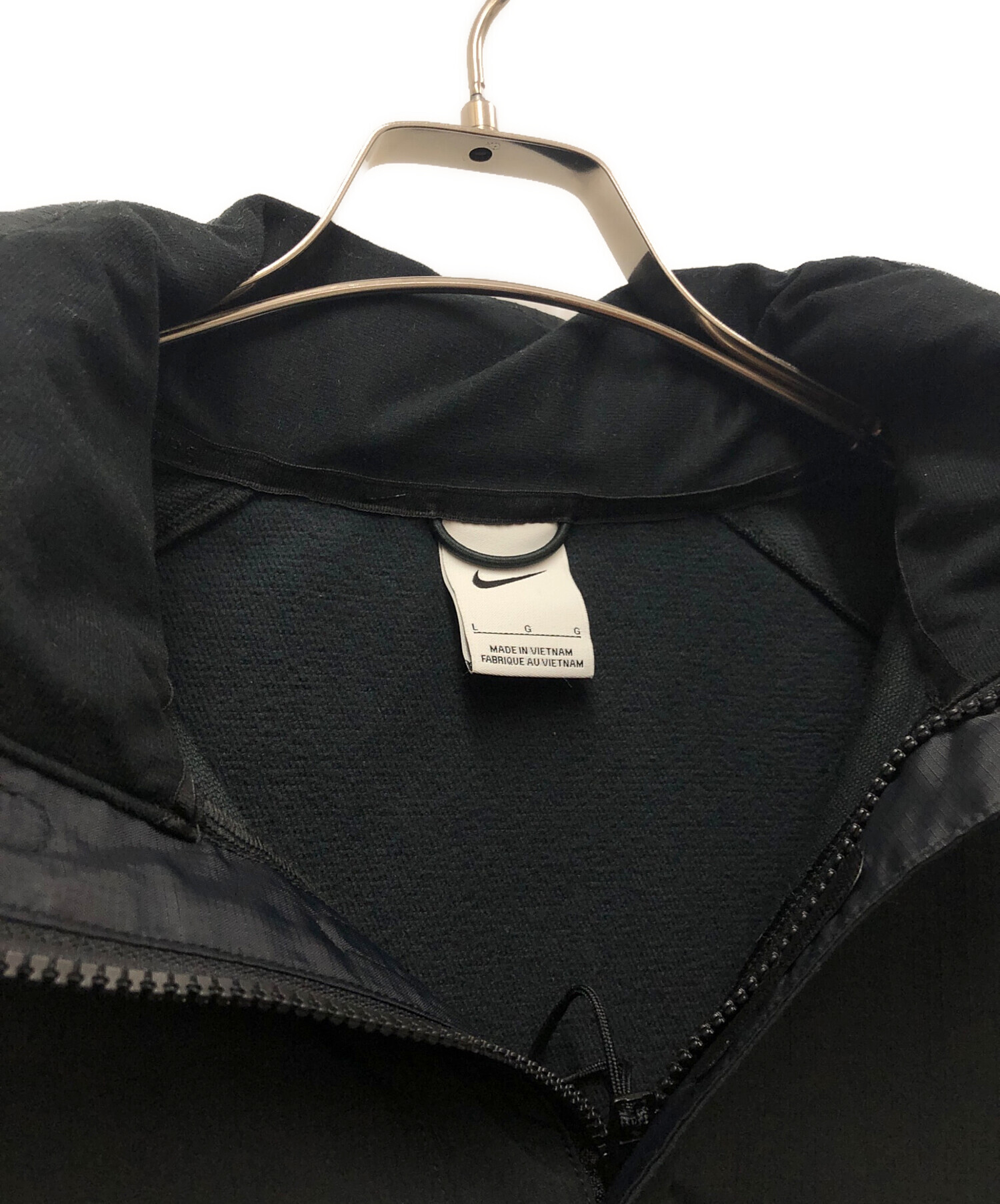 中古・古着通販】NIKE (ナイキ) アノラックパーカー ブラック サイズ:L