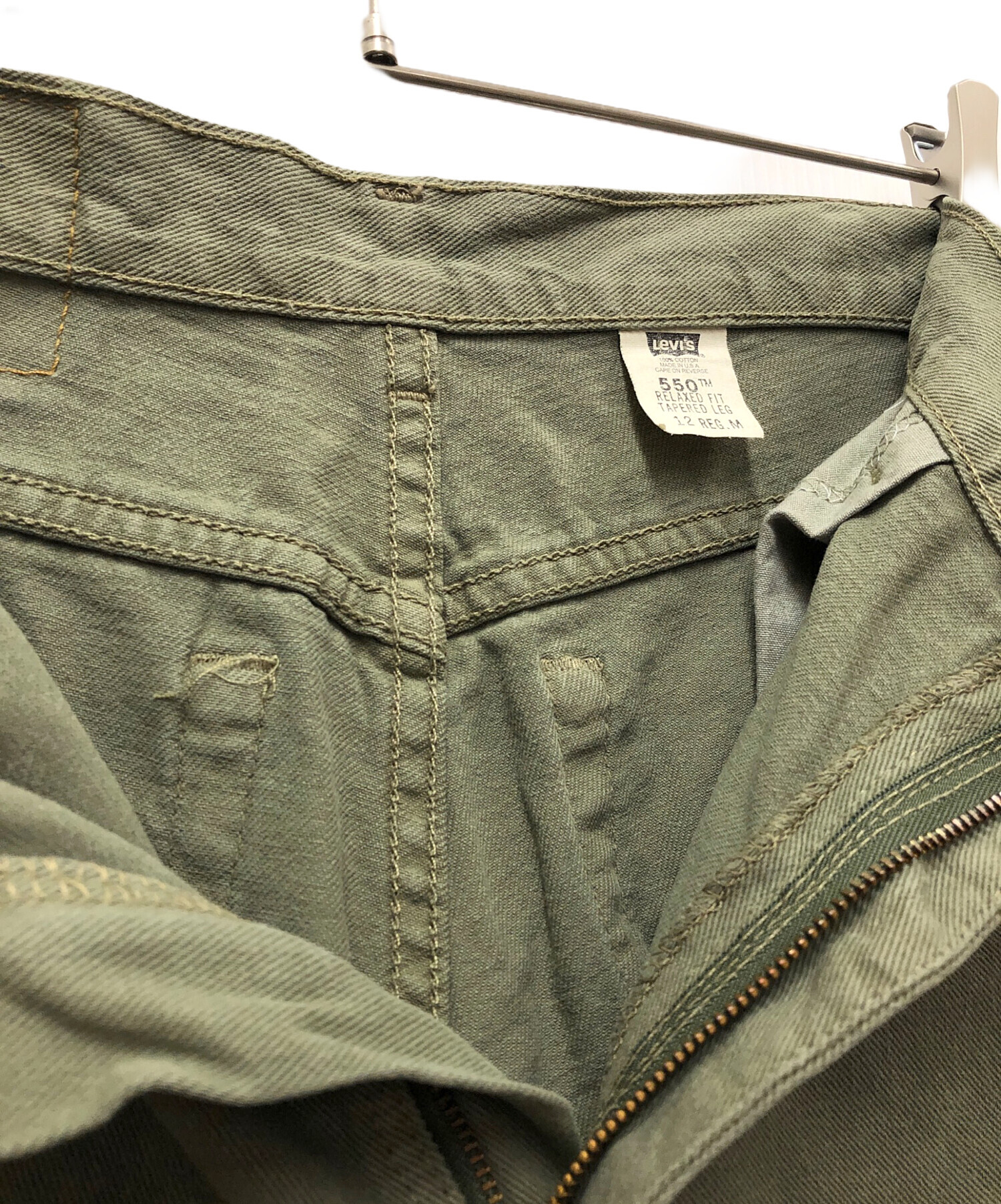 中古・古着通販】LEVI'S (リーバイス) 550デニムパンツ グリーン