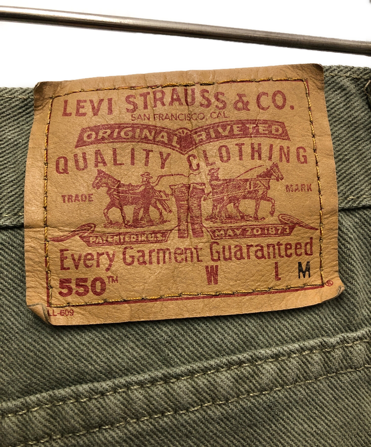 中古・古着通販】LEVI'S (リーバイス) 550デニムパンツ グリーン