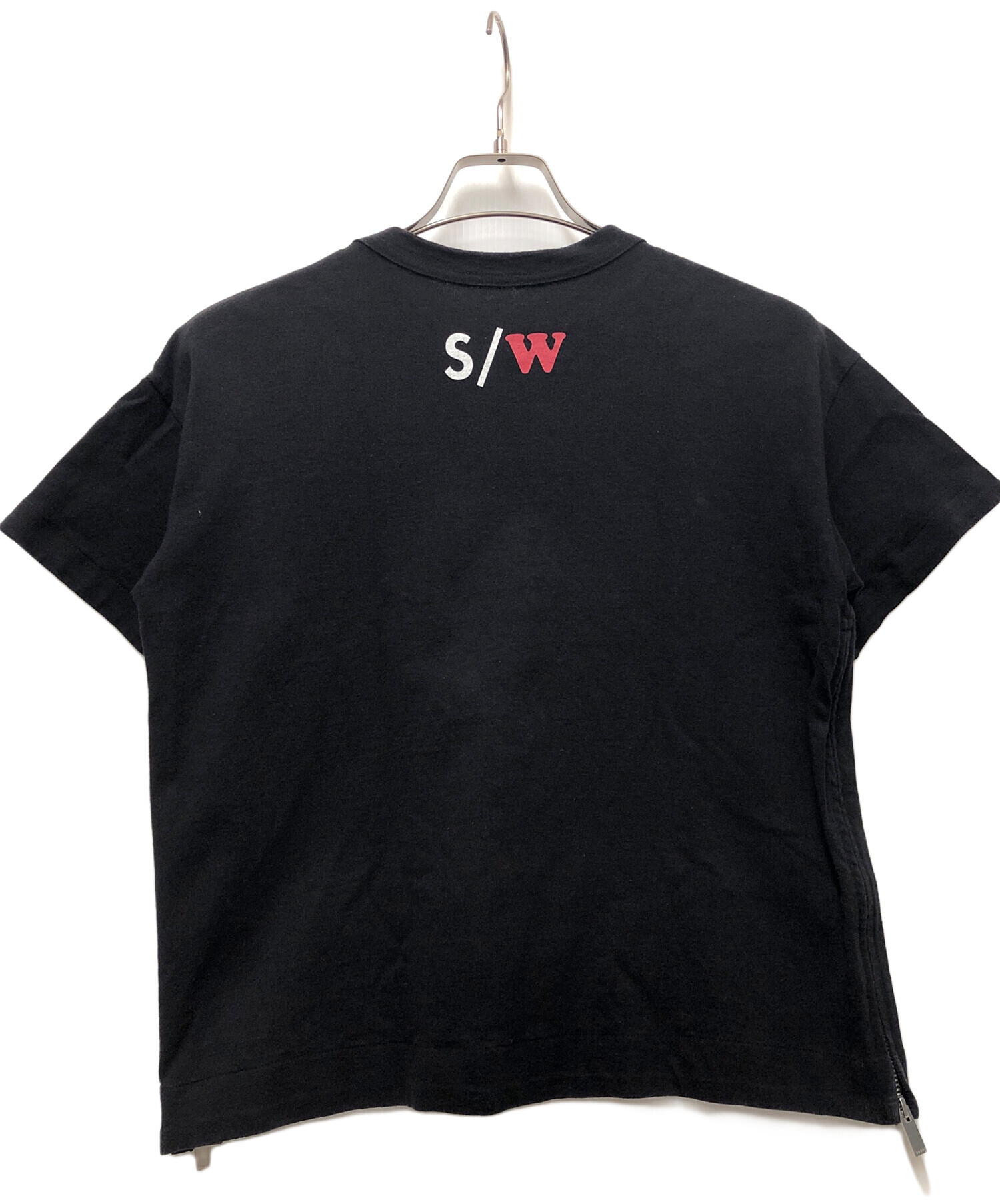 中古・古着通販】sacai (サカイ) 半袖Tシャツ ブラック サイズ:1