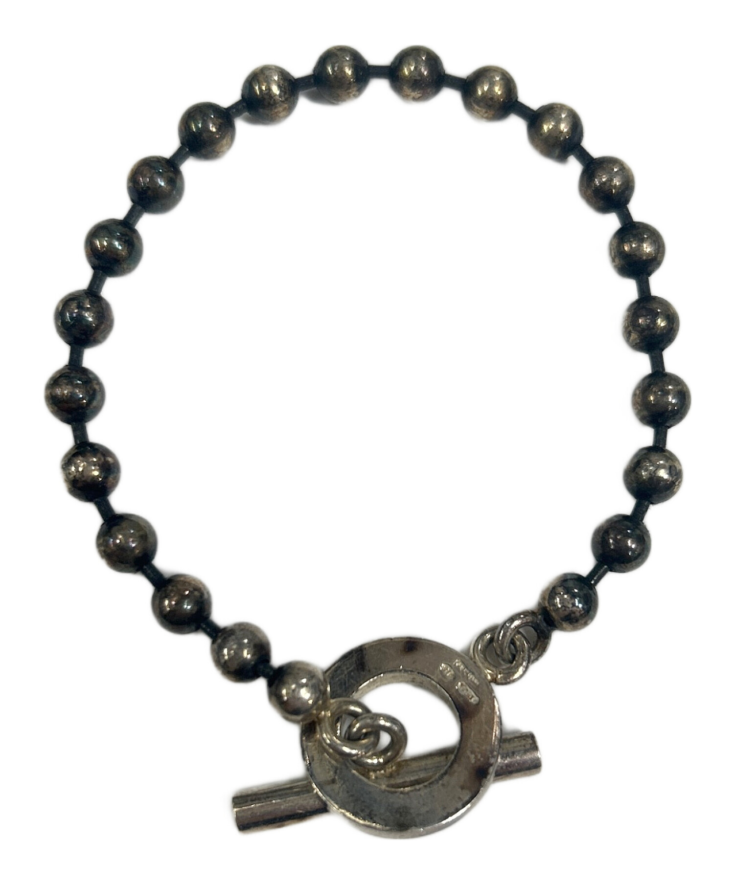 中古・古着通販】GUCCI (グッチ) ボールチェーンブレスレット ブラック 