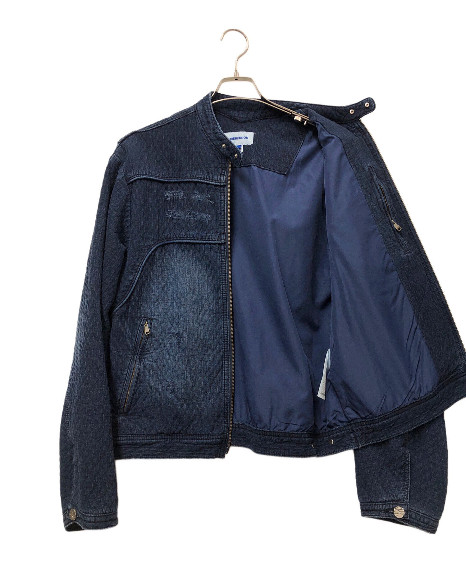 ジャケット・アウター ADER ERROR Navy Pelter Denim Jacket 中古・古着通販】ADER error (アーダーエラー) Pelter jacket ネイビー