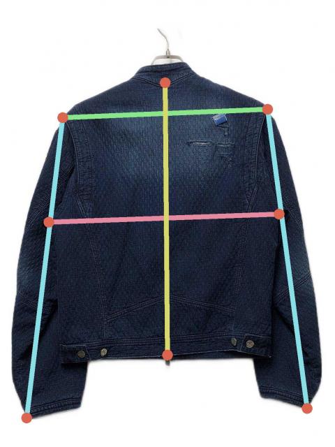中古・古着通販】ADER error (アーダーエラー) Pelter jacket ネイビー