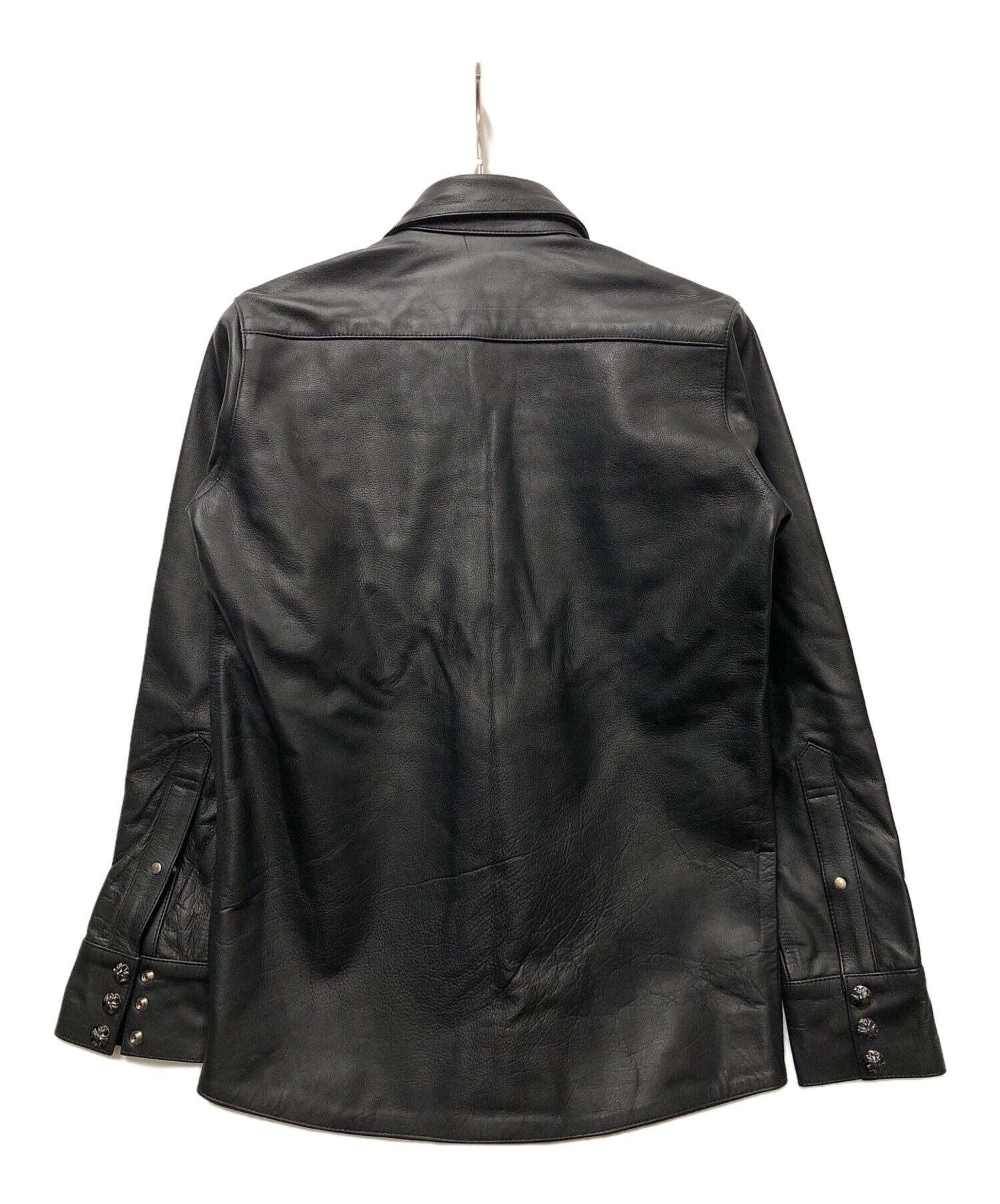 中古・古着通販】HORN WORKS (ホーンワークス) レザーウエスタンシャツ