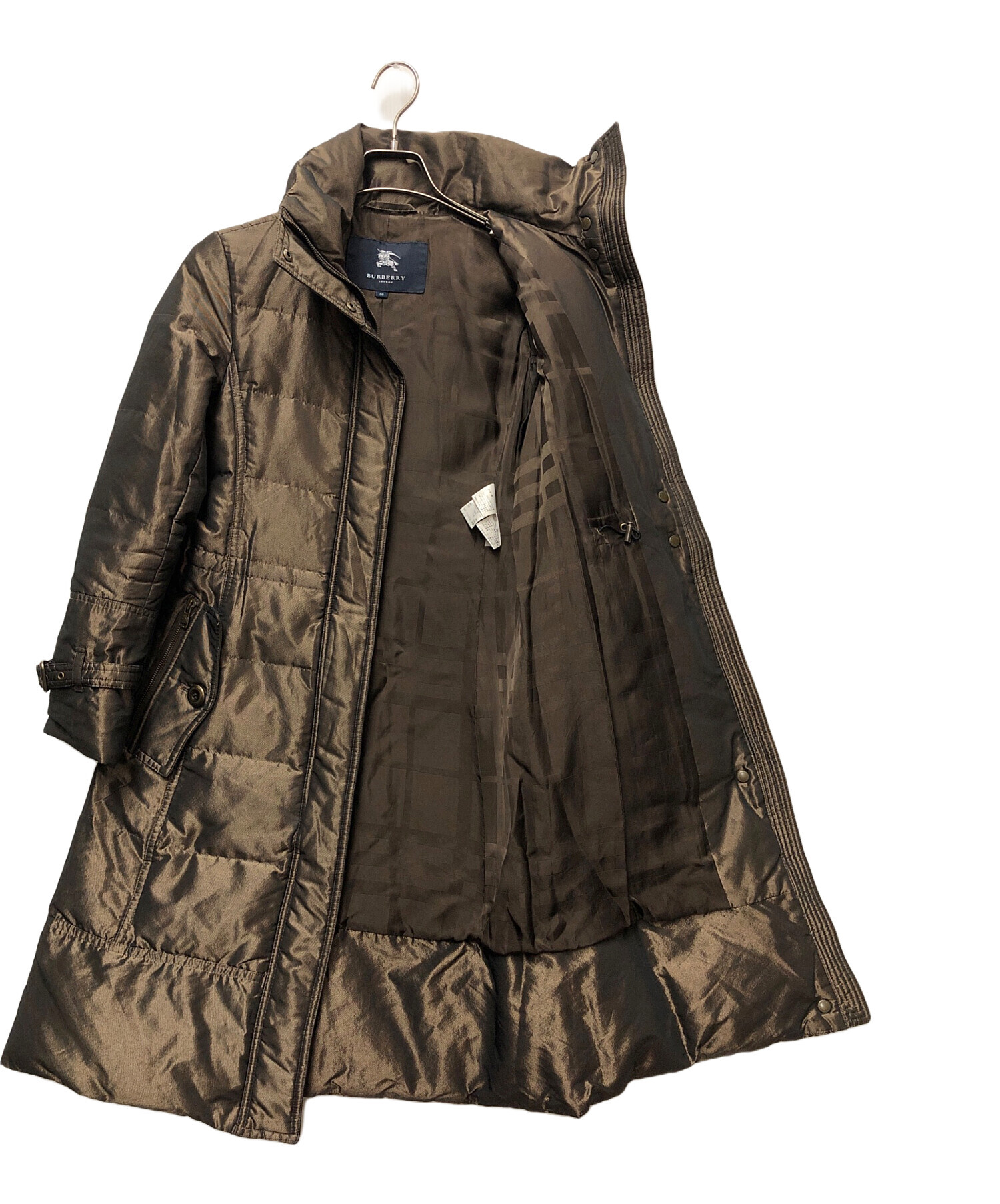 【極美品】BURBERRY LONDON リバーシブルダウンコート ブラウン 中古・古着通販】BURBERRY LONDON (バーバリーロンドン) ダウンコート