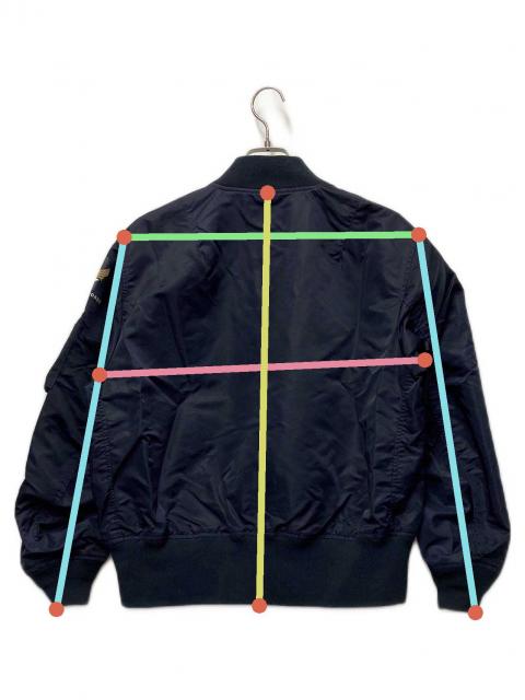 中古・古着通販】Backers (バッカーズ) MA-1ジャケット ネイビー
