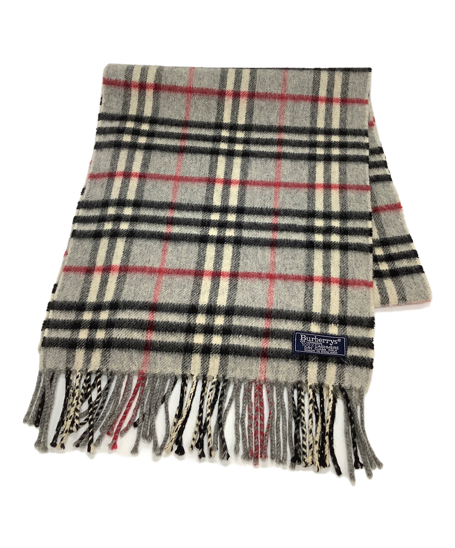 バーバリー　カシミヤ マフラー 未使用品 中古・古着通販】Burberry's (バーバリーズ) カシミヤマフラー グレー