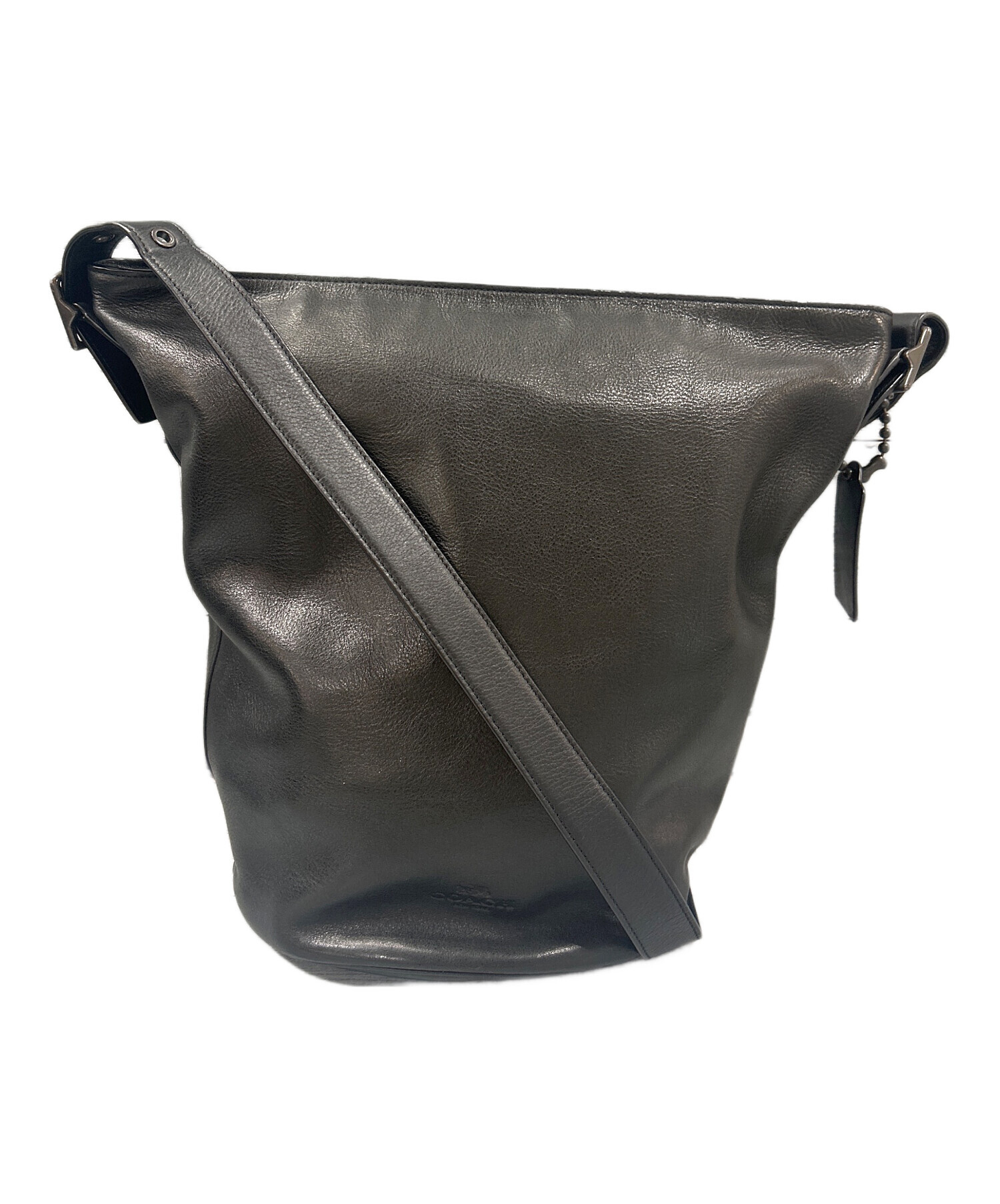 オ一ルドコ一チ　ショルダーバケツ型 中古・古着通販】COACH (コーチ) バケツ型ショルダーバッグ ブラック