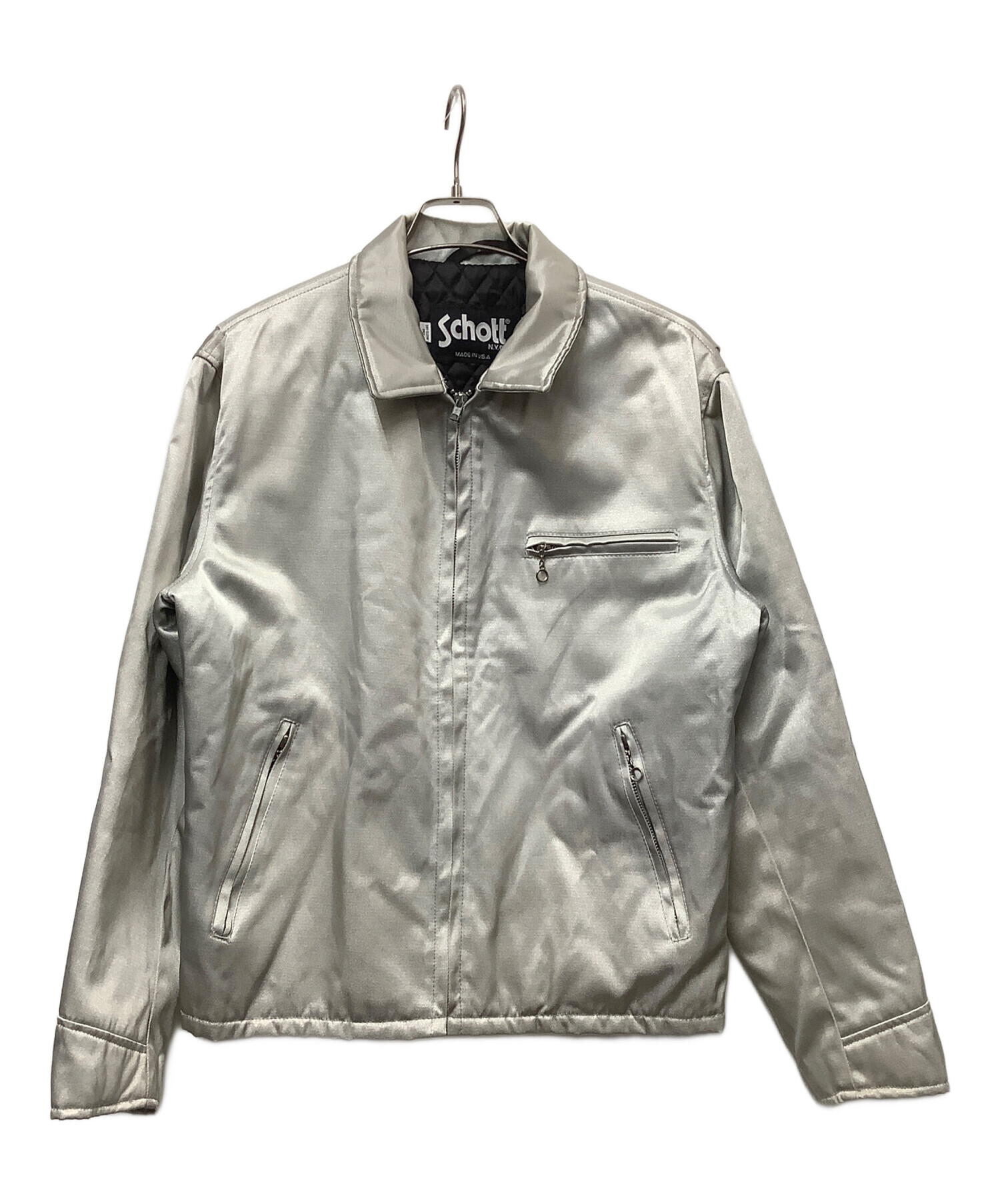 中古・古着通販】Schott (ショット) ジャケット グレー サイズ:L 