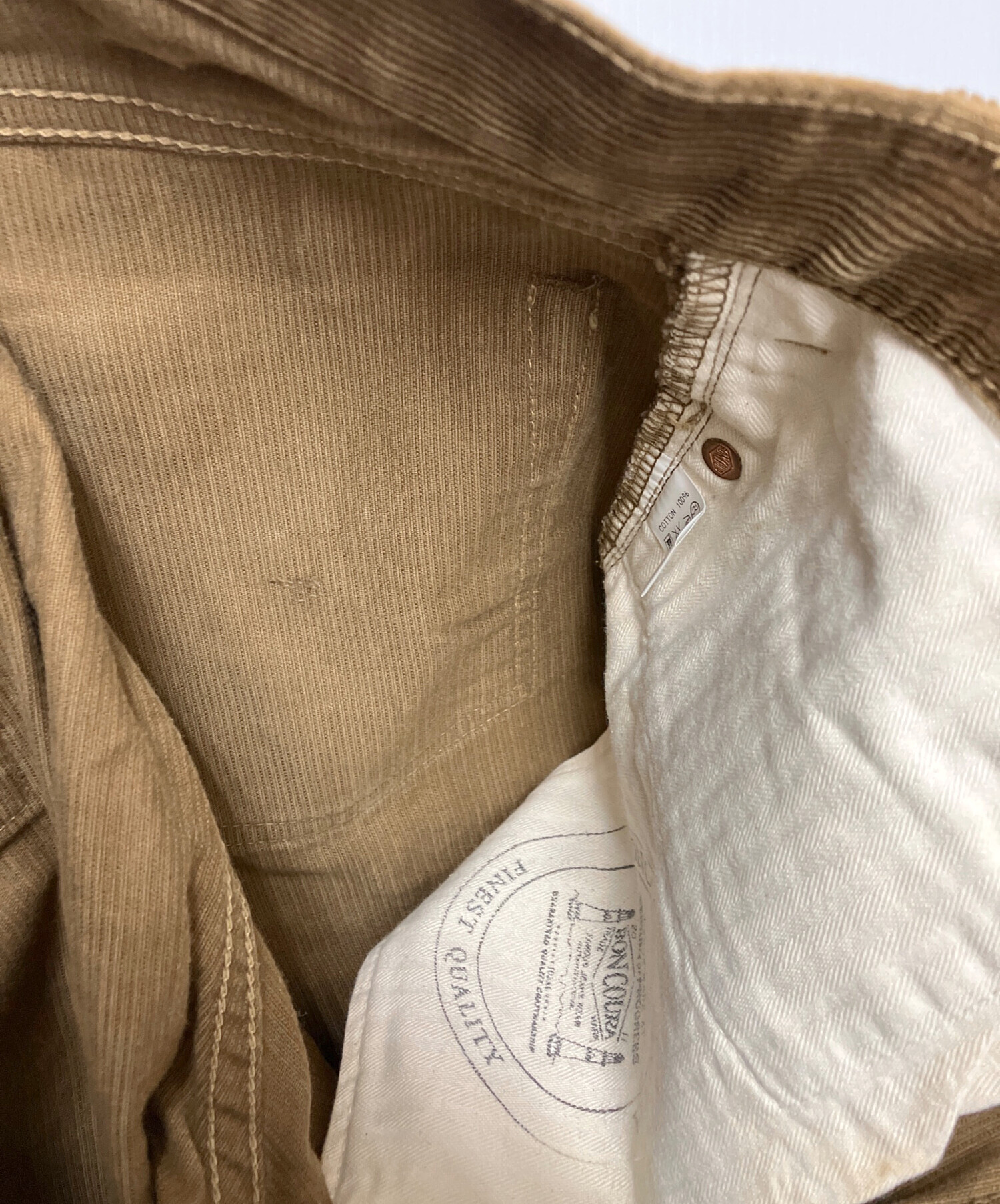 中古・古着通販】BONCOURA (ボンクラ) コーデュロイパンツ ブラウン