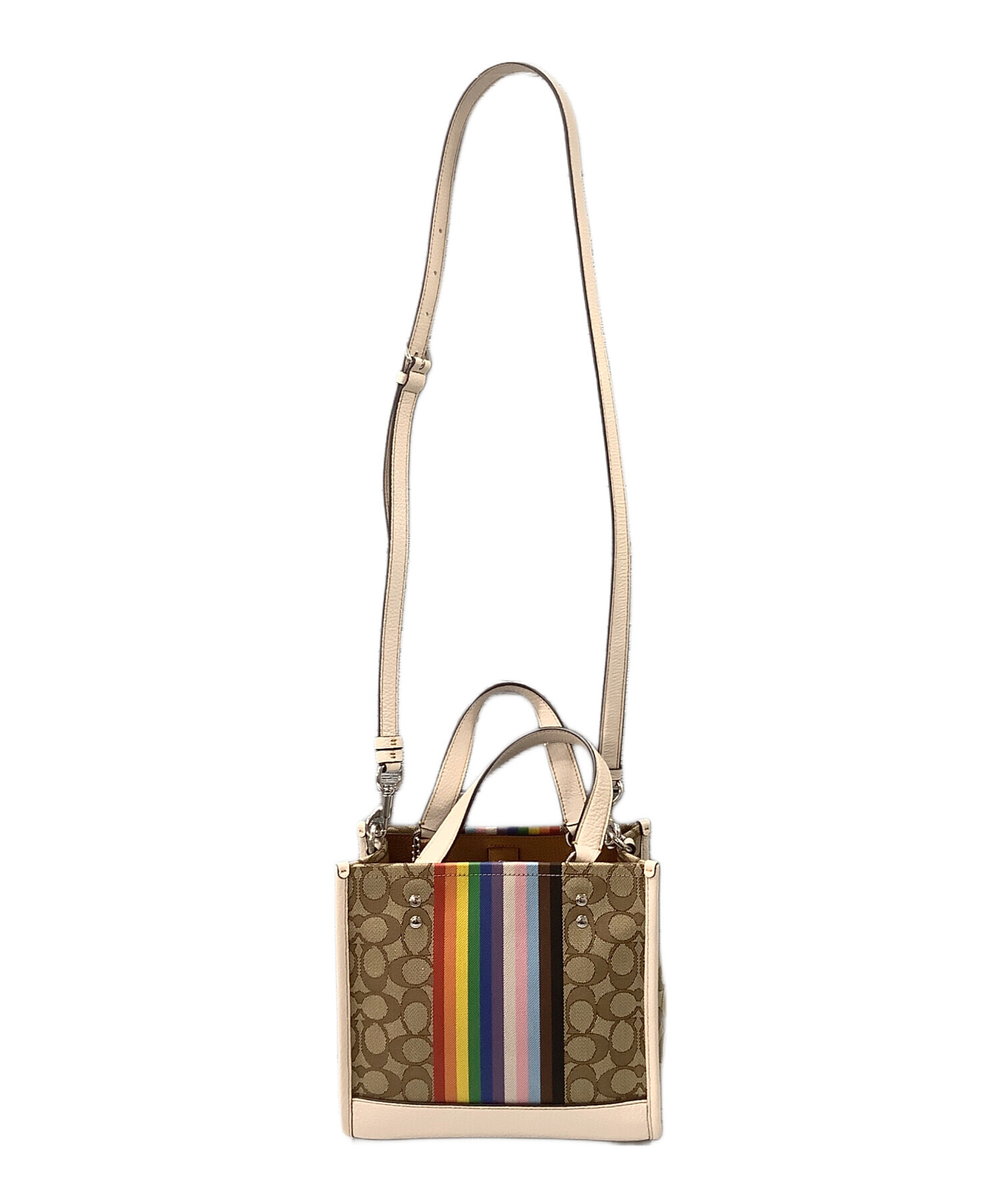 COACHコーチ デンプシー トートバッグ 2way c8448 ベージュ COACH