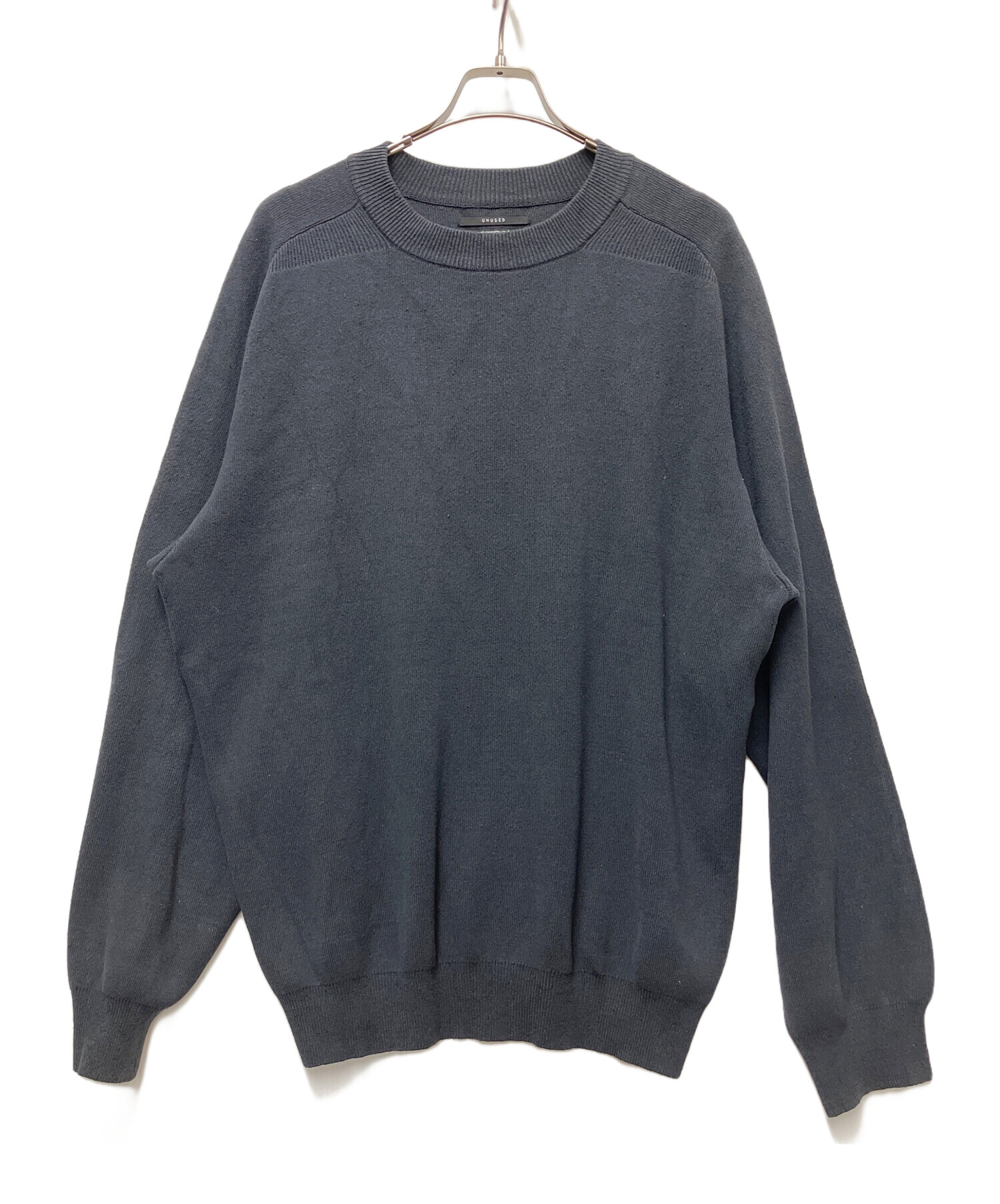 いらない服売ります 中古・古着通販】UNUSED (アンユーズド) 薄手ニット ブラック サイズ:3