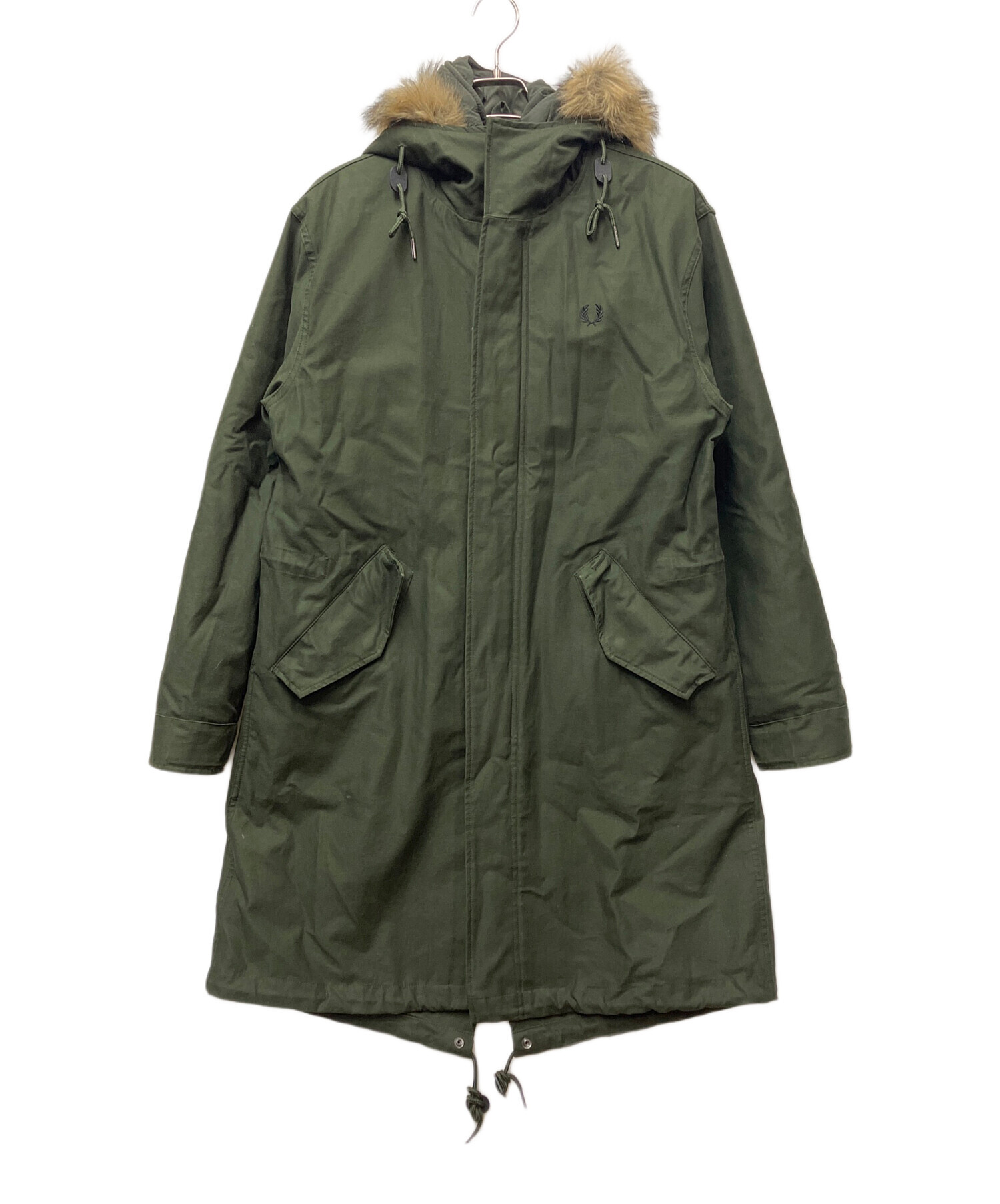 【定価43000円　タグ付き】FRED PERRY フード付きモッズコート 定価43000円タグ付き】FRED PERRY フード付きモッズコート