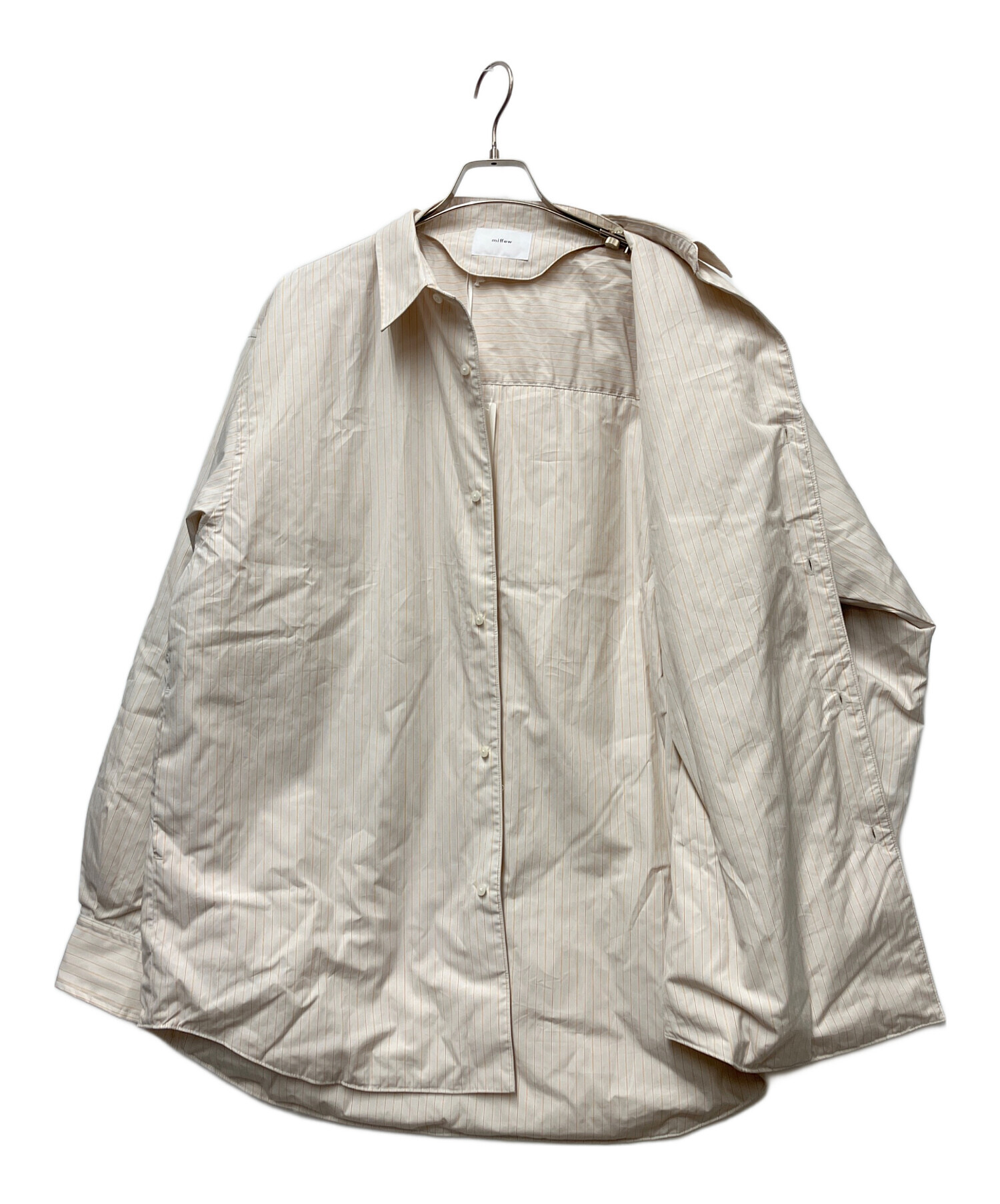 中古・古着通販】miffew (ミフュー) OVER DOWN SHIRTS ベージュ 中古・古着通販】miffew (ミフュー) OVER DOWN SHIRTS ベージュ