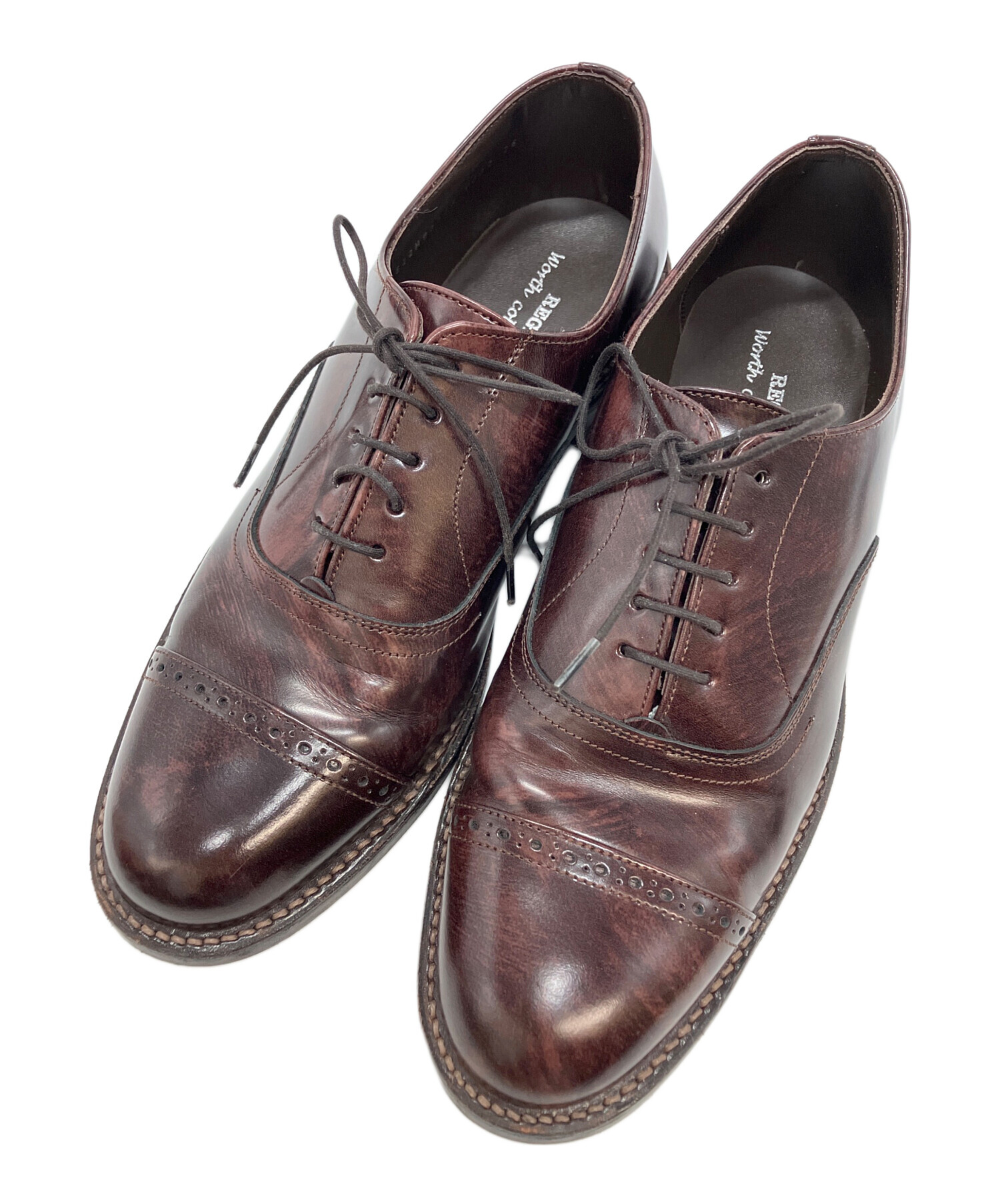 REGAL リーガル パンチドキャップトゥ 26cm 中古・古着通販】REGAL (リーガル) パンチドキャップトゥレザー