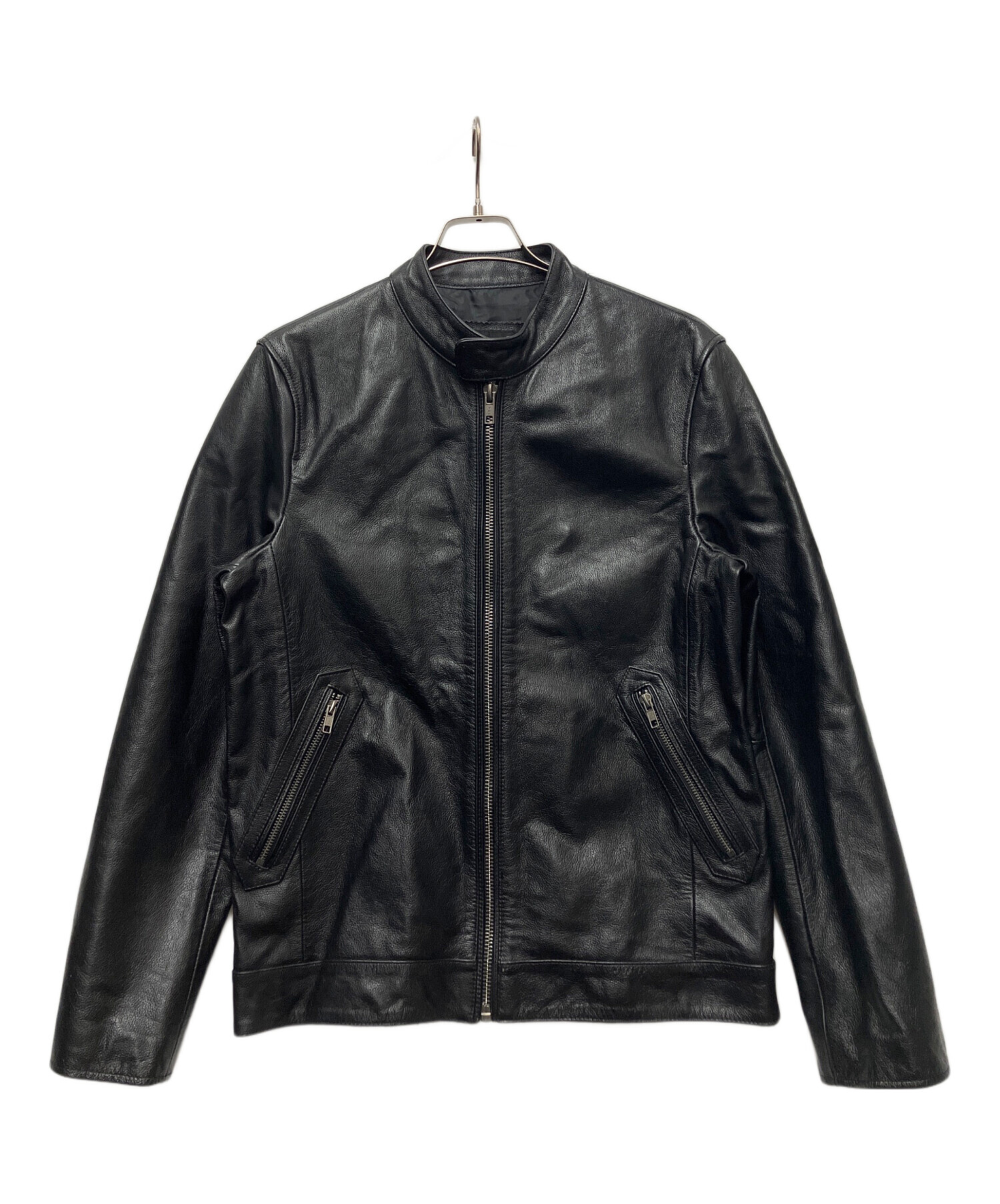 中古・古着通販】FORTIME (フォータイム) レザージャケット ブラック