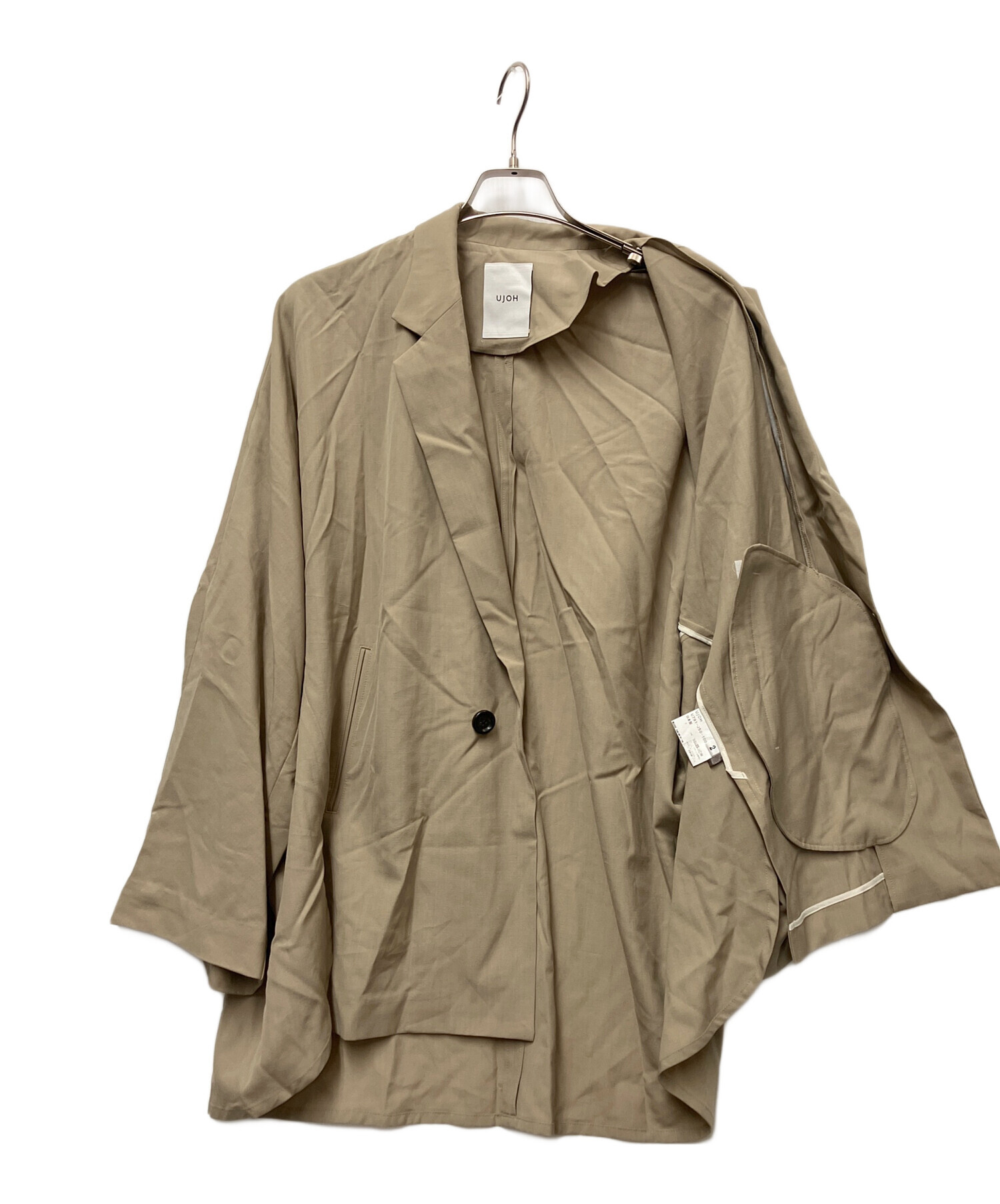 中古・古着通販】UJOH (ウジョー) テーラードジャケット ベージュ