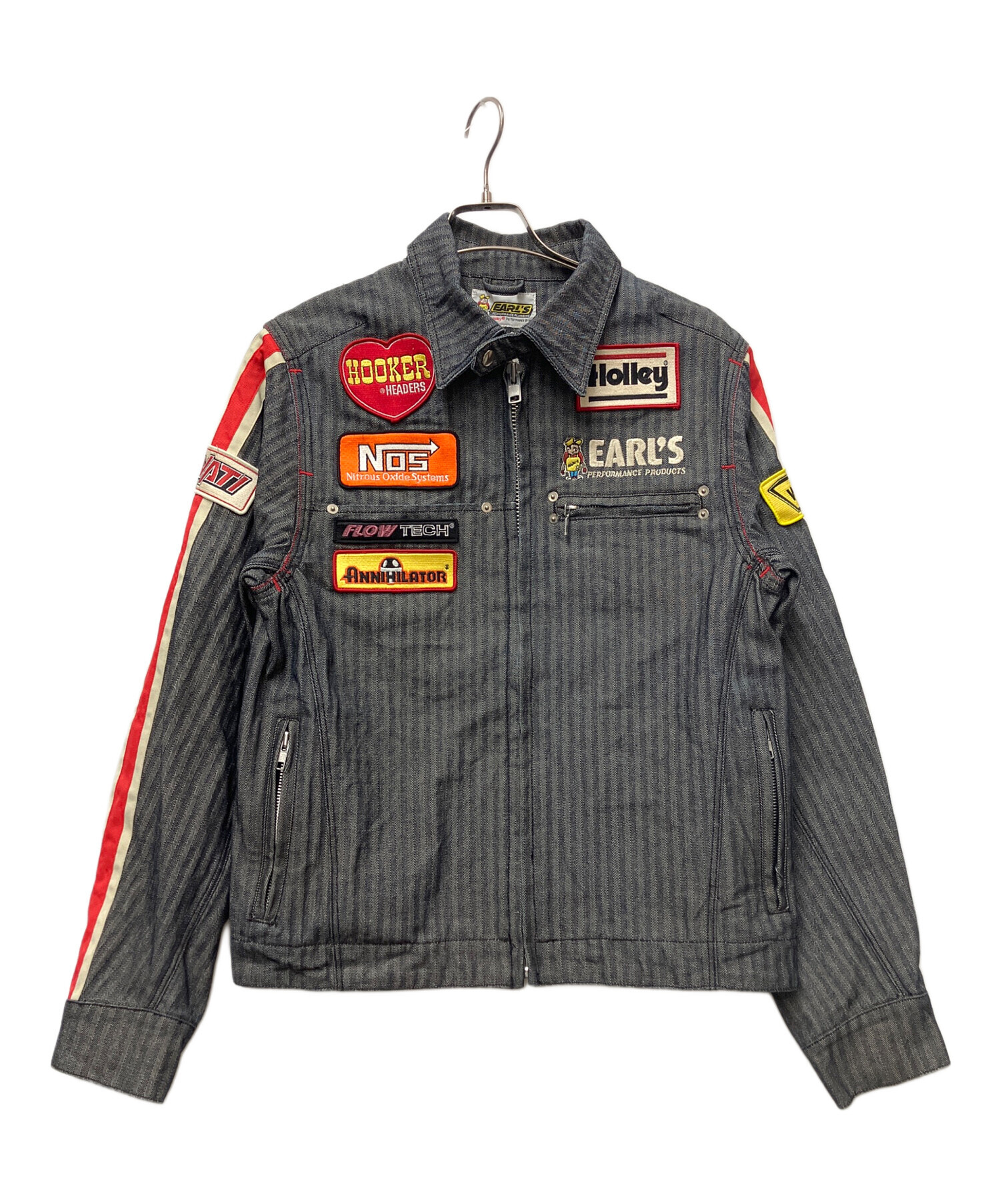 【レア／インポート古着】スーパーマン レーシングジャケット 中古・古着通販】Earl's (アールズ) レーシングジャケット インディゴ