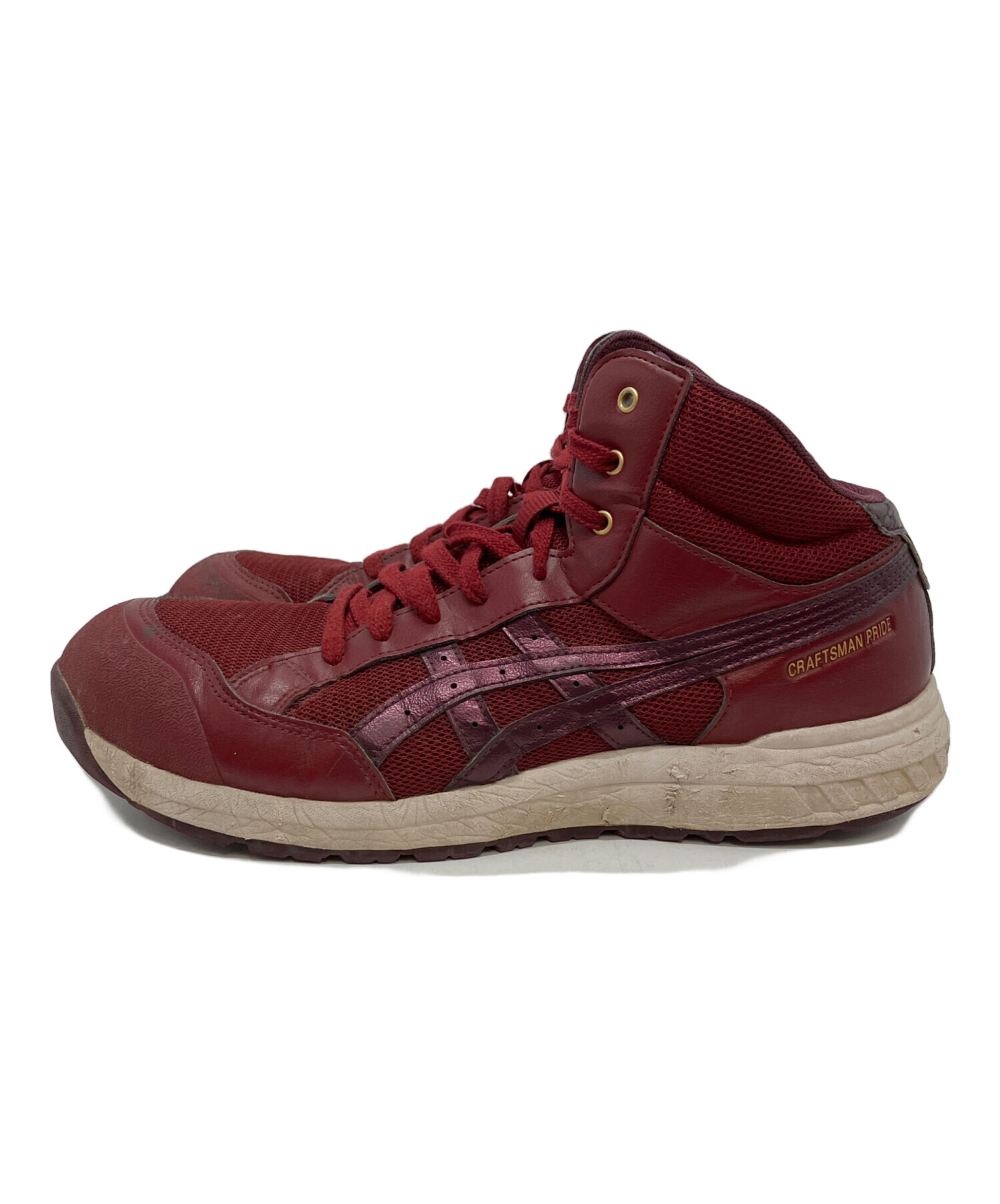 中古・古着通販】asics (アシックス) ウィンジョブ レッド サイズ:28