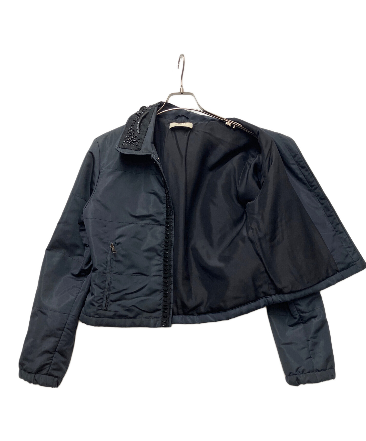 中古・古着通販】PRADA (プラダ) ビーズ装飾付ナイロンジャケット