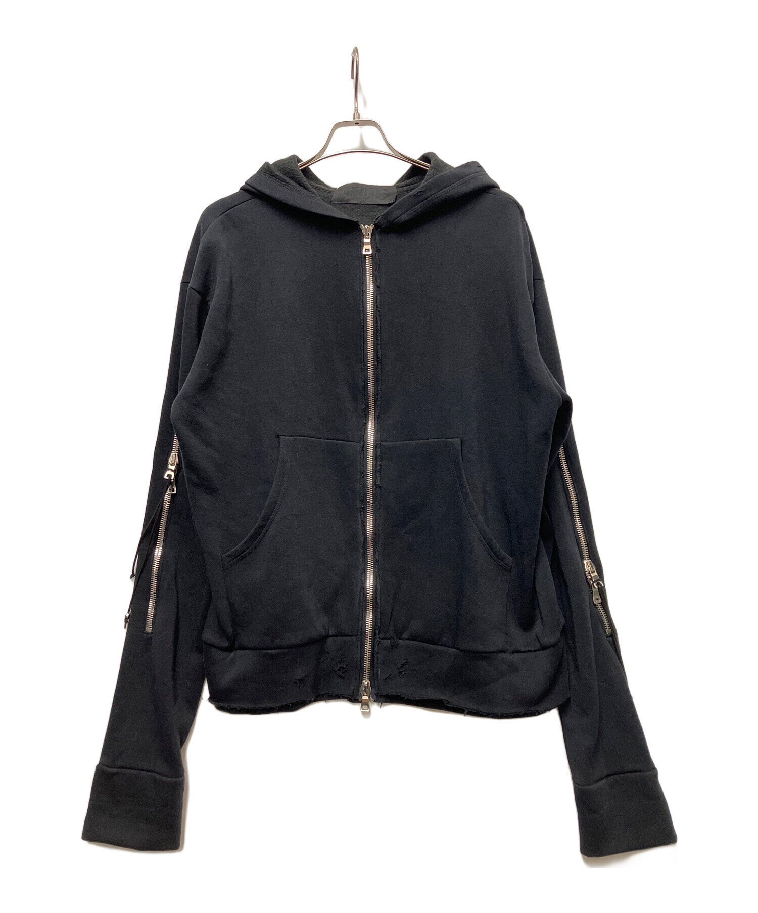 中古・古着通販】CAVIALE (カヴィアーレ) ジップパーカー ブラック 
