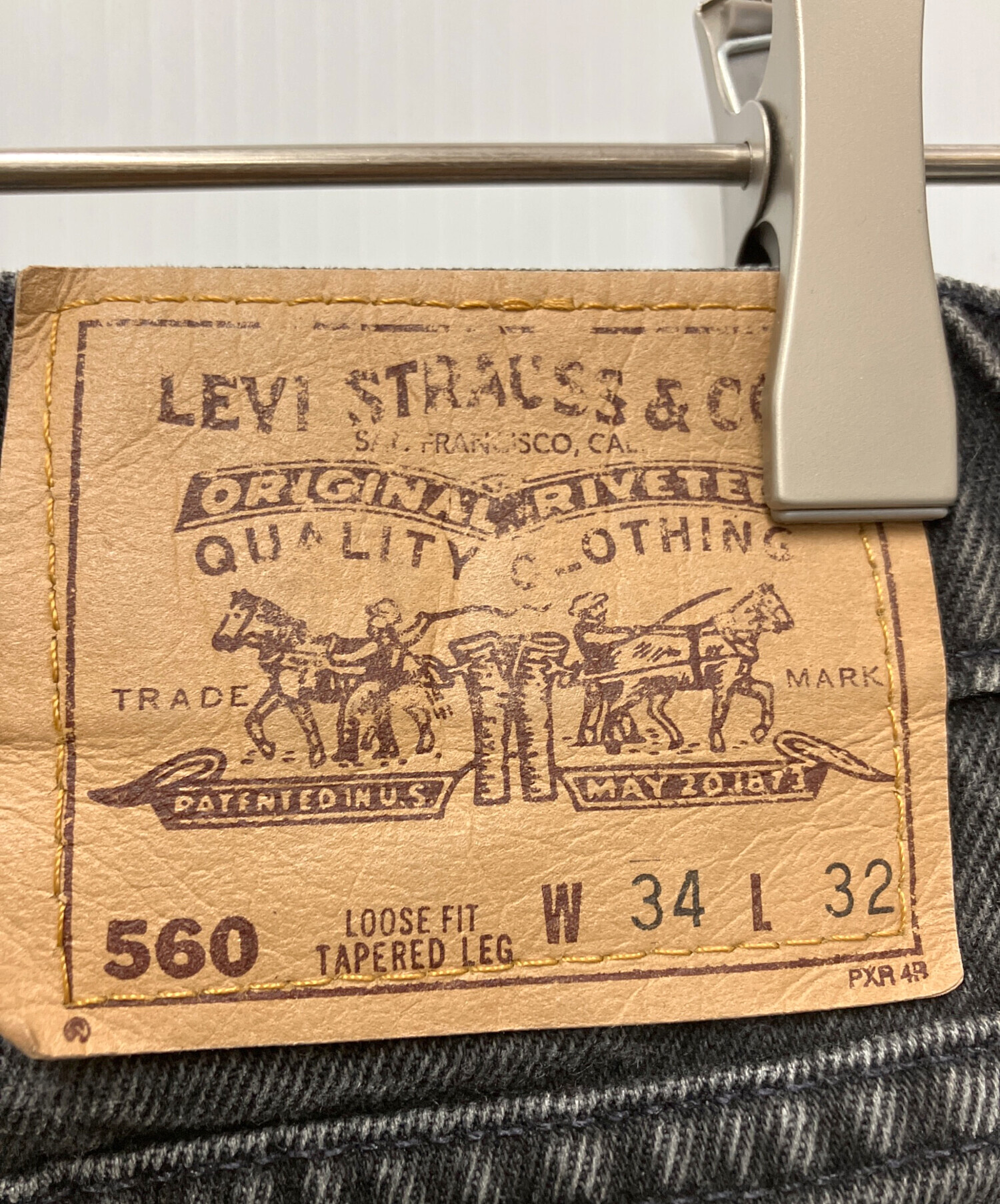 中古・古着通販】LEVI'S (リーバイス) デニムパンツ グレー サイズ:W34