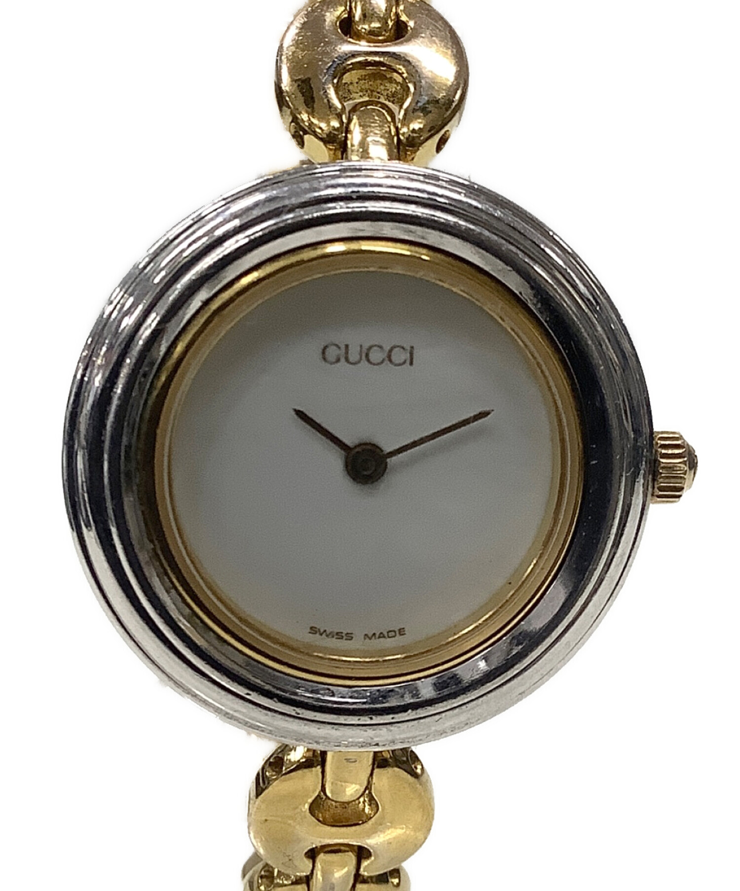 中古・古着通販】GUCCI (グッチ) チェンジベゼルウォッチ ホワイト