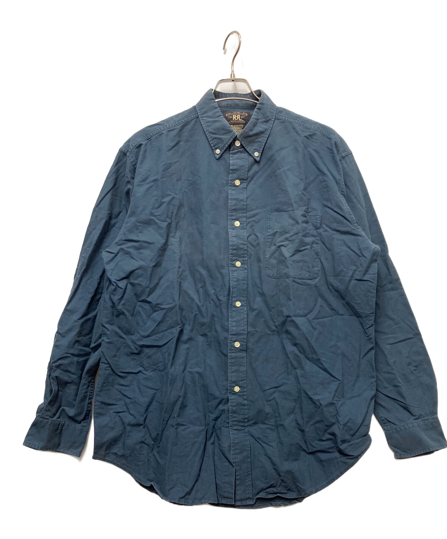 RRL 長袖シャツ 中古・古着通販】RRL (ダブルアールエル) 長袖シャツ ネイビー サイズ