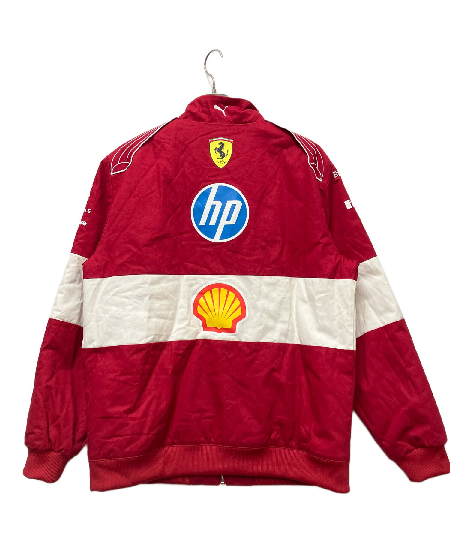 中古・古着通販】PUMA (プーマ) レーシングジャケット レッド サイズ:L