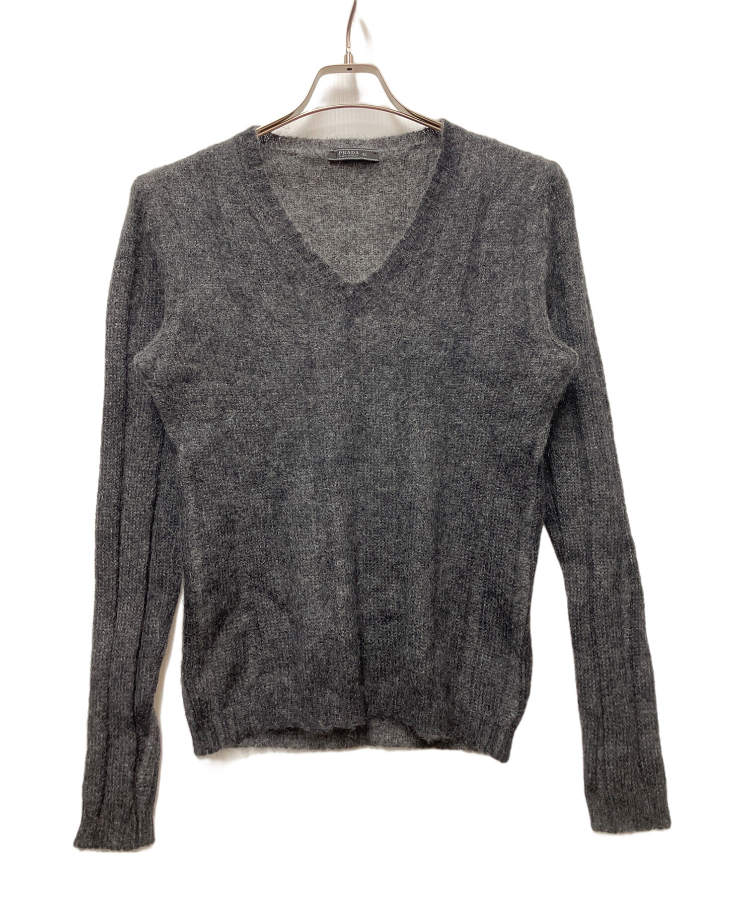 中古・古着通販】PRADA (プラダ) 厚手ニット グレー サイズ:48