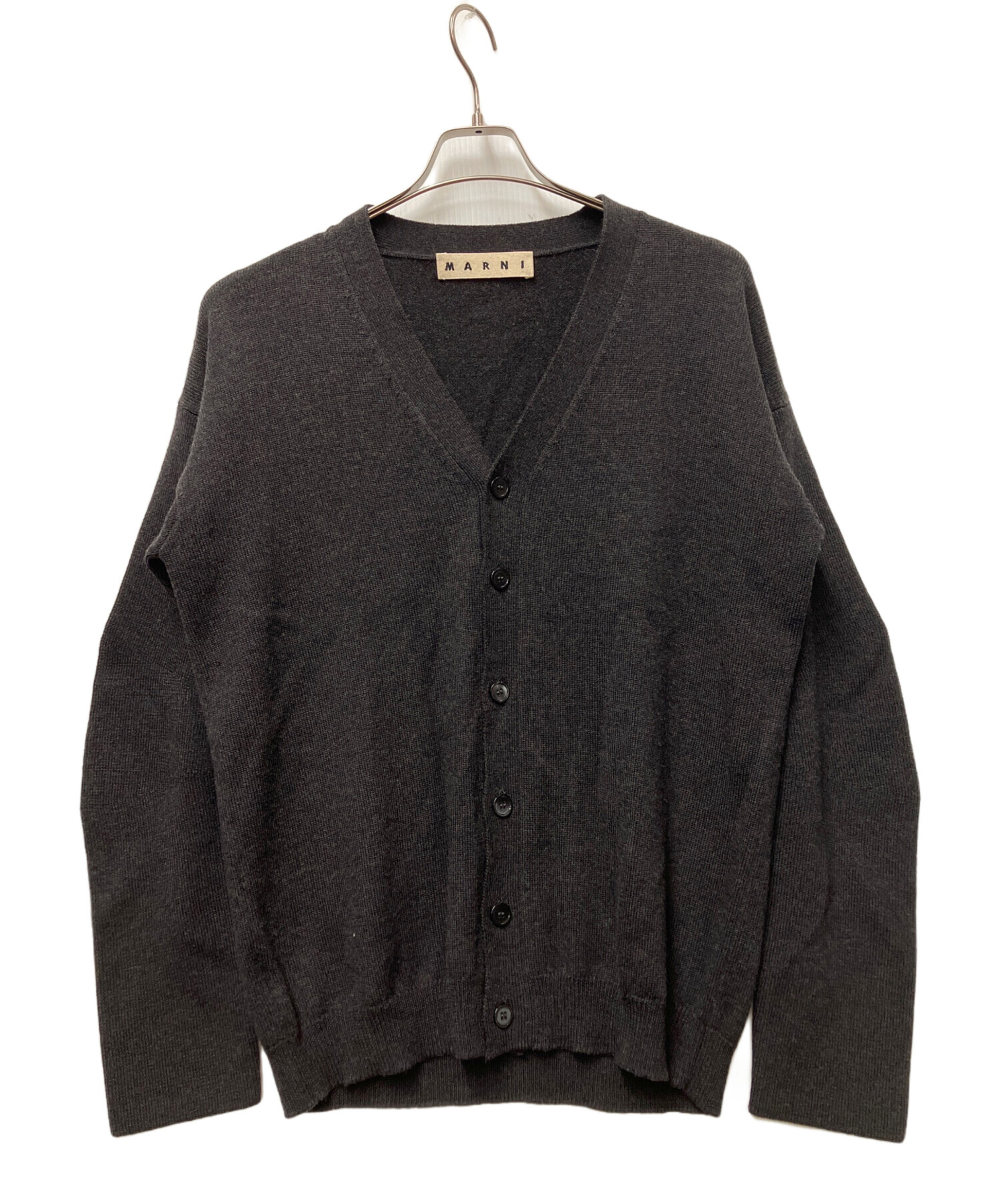 中古・古着通販】MARNI (マルニ) 厚手カーディガン グレー サイズ:48