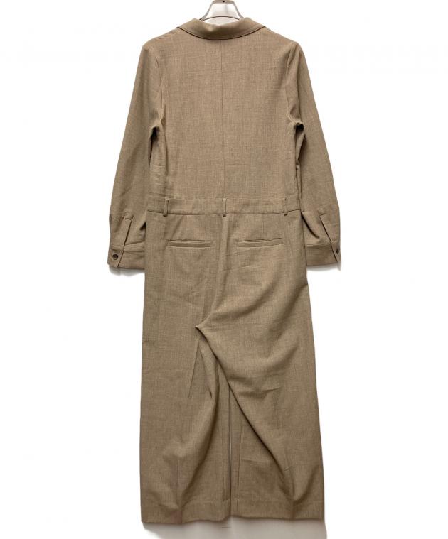 THE PAUSE　ジャンプスーツ　フリー　ベージュ ウィムガゼット Whim Gazette 【THE PAUSE】テーラーカラージャンプ