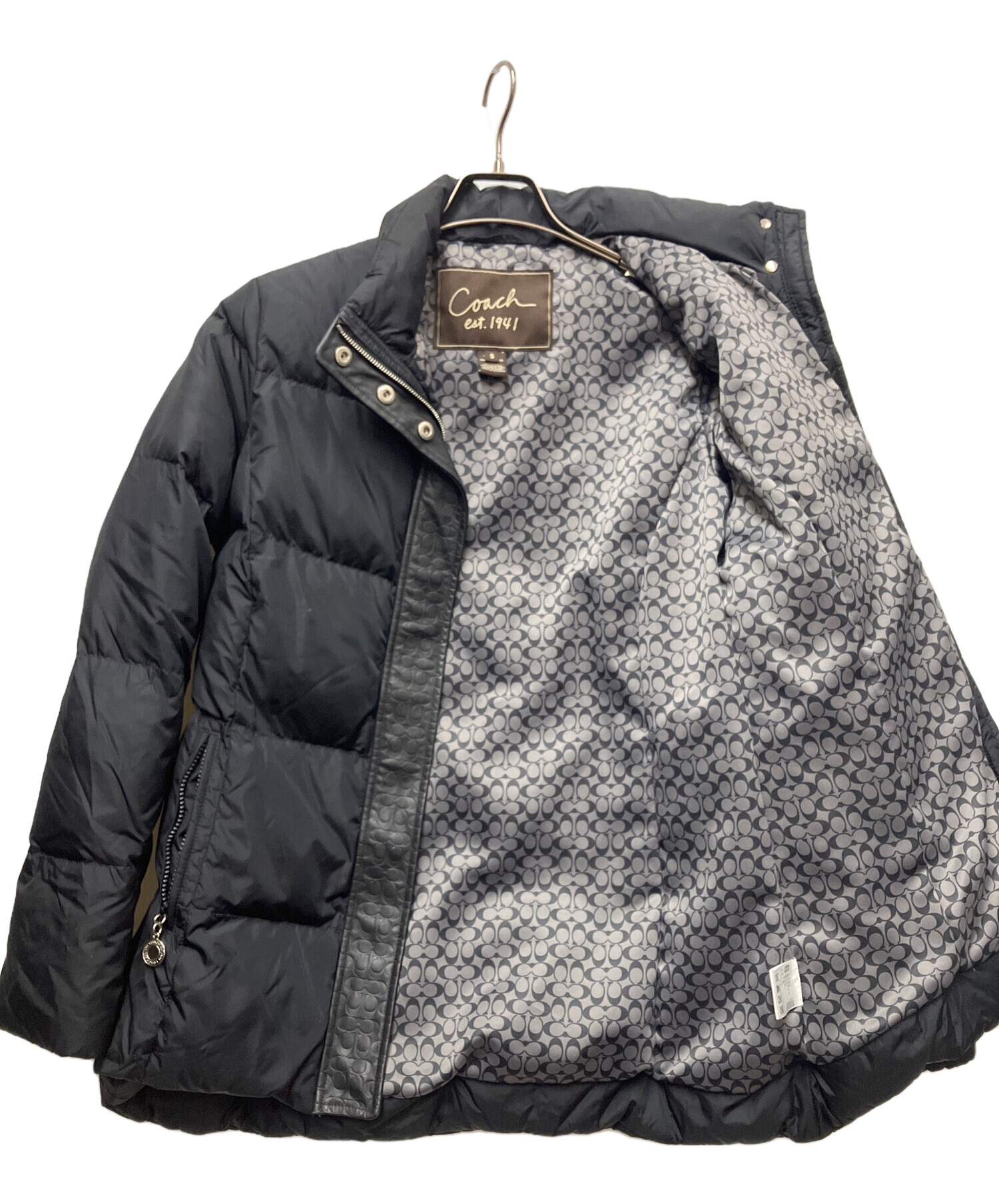 中古・古着通販】COACH (コーチ) ダウンジャケット ブラック サイズ:S