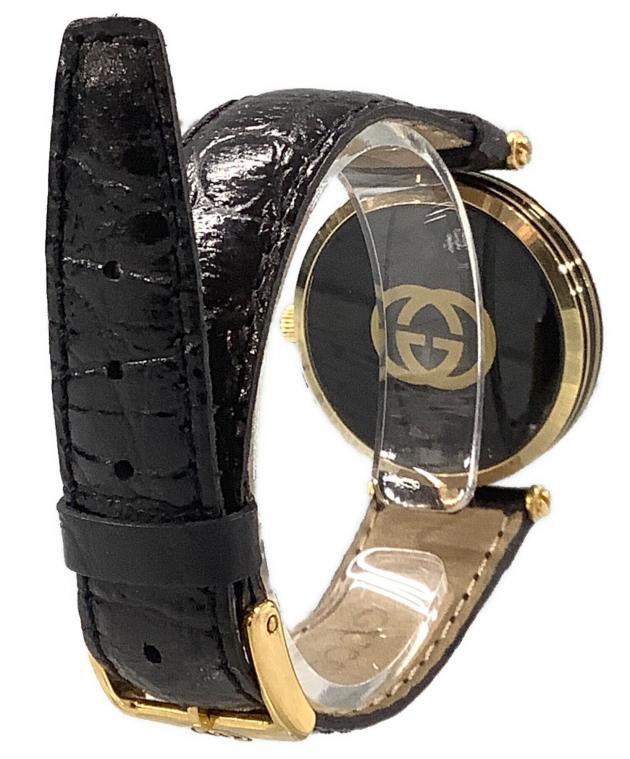 中古・古着通販】GUCCI (グッチ) クォーツ腕時計 ブラック｜ブランド
